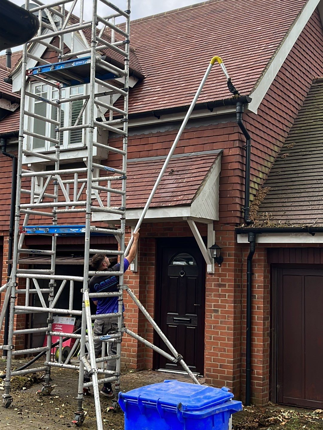 Roof Clean - Biocide Treatment using Honda 15lpm Low Pressure Washing Machine by Ges Exterior Cleaning ltd