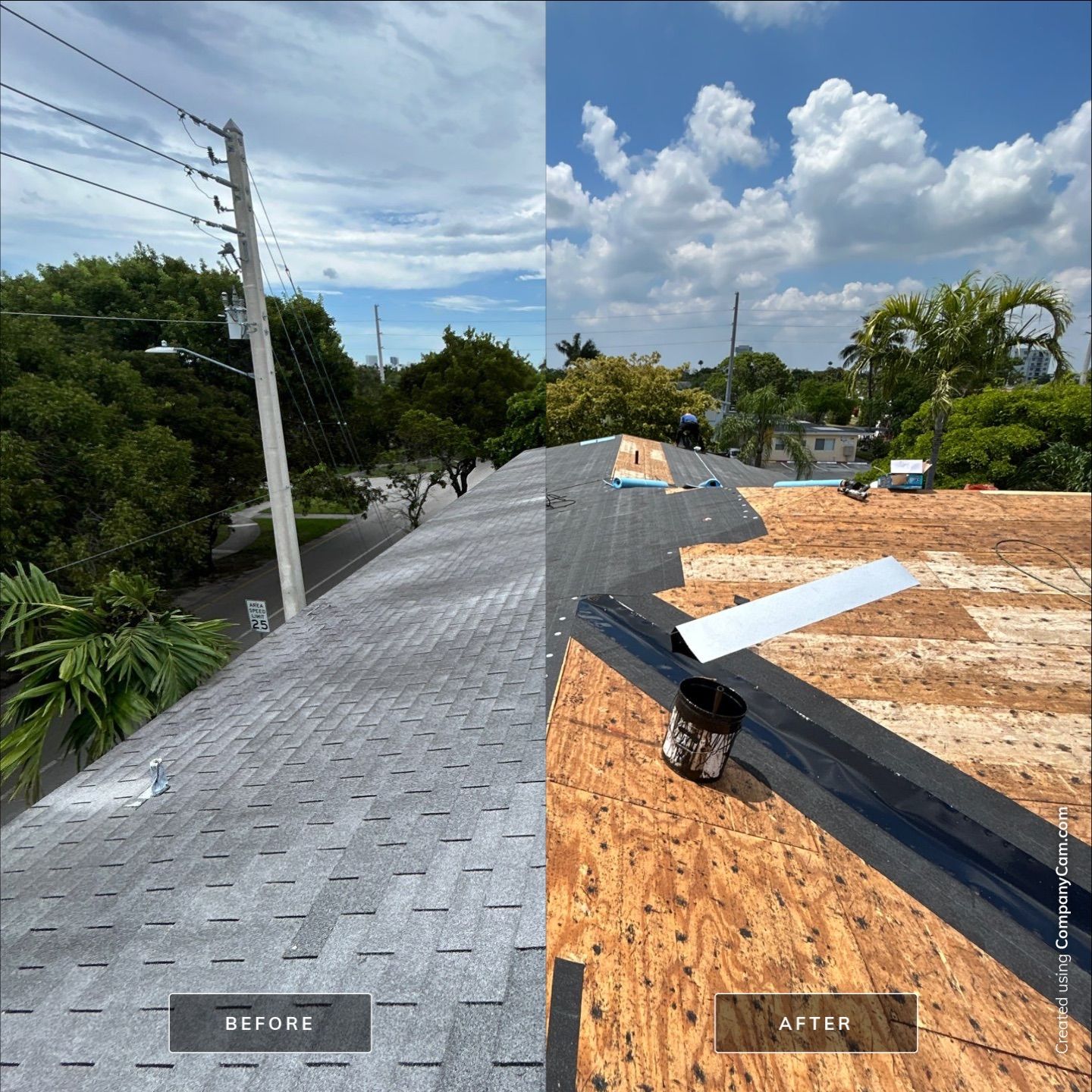 Commercial Roofing Installation using CERTAINTEED LANDMARK AR (SUNRISE CEDAR) by Earl W. Johnston Roofing 