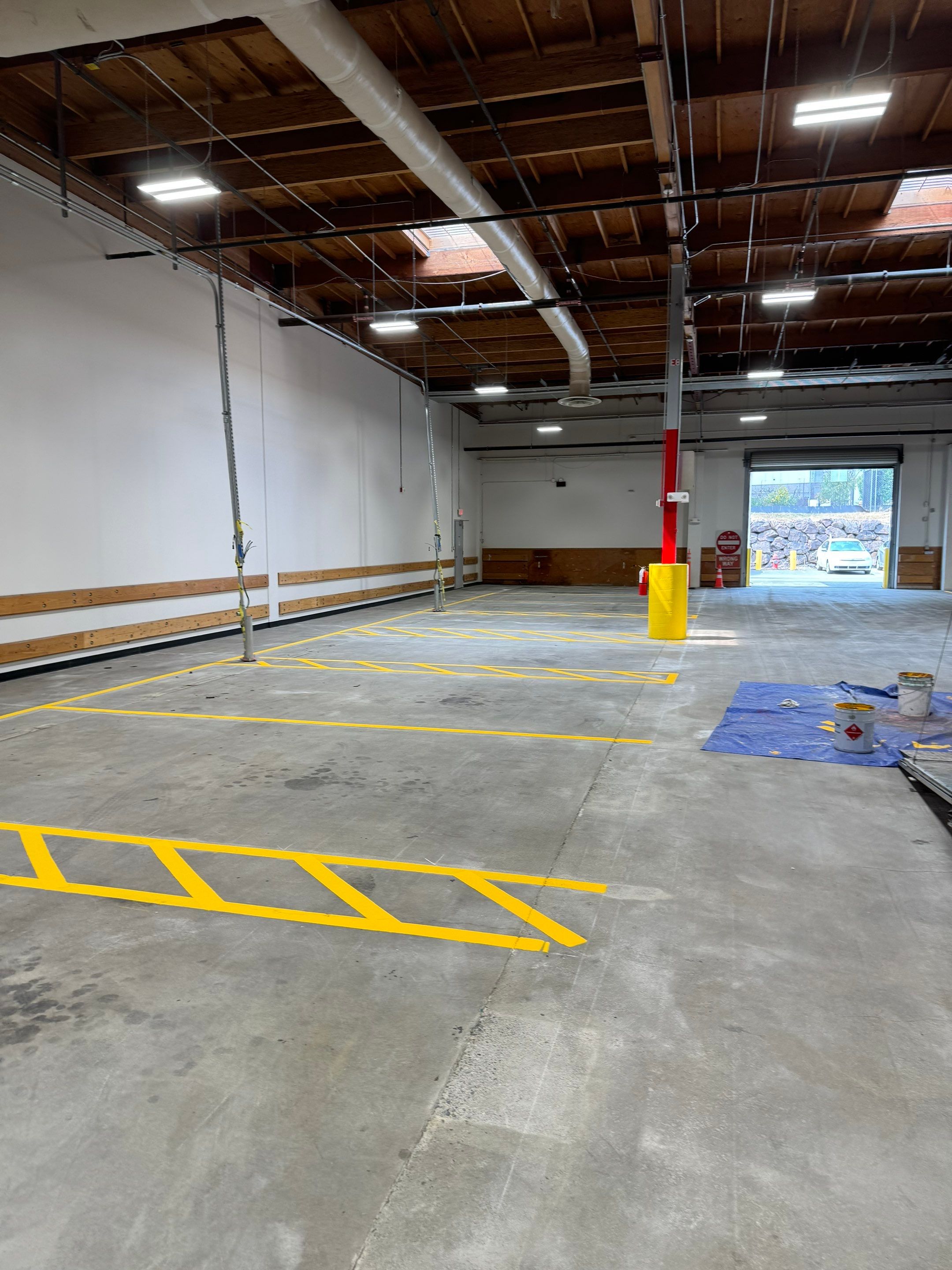 USPS Asphalt Patch Repair, Indoor Parking Lot Sandblast, Outdoor Parking Lot Sealcoating & Indoor/Outdoor Parking Lot Striping  by Jireh Asphalt & Concrete Inc 
