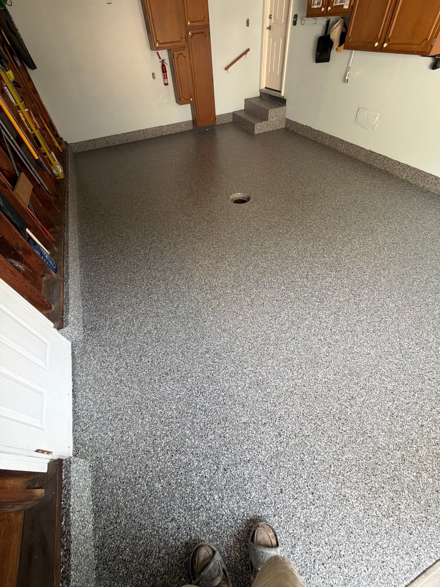 Basalt Epoxy Flake Floor Coating for Muskegon Residential Garage by Gordon Painting