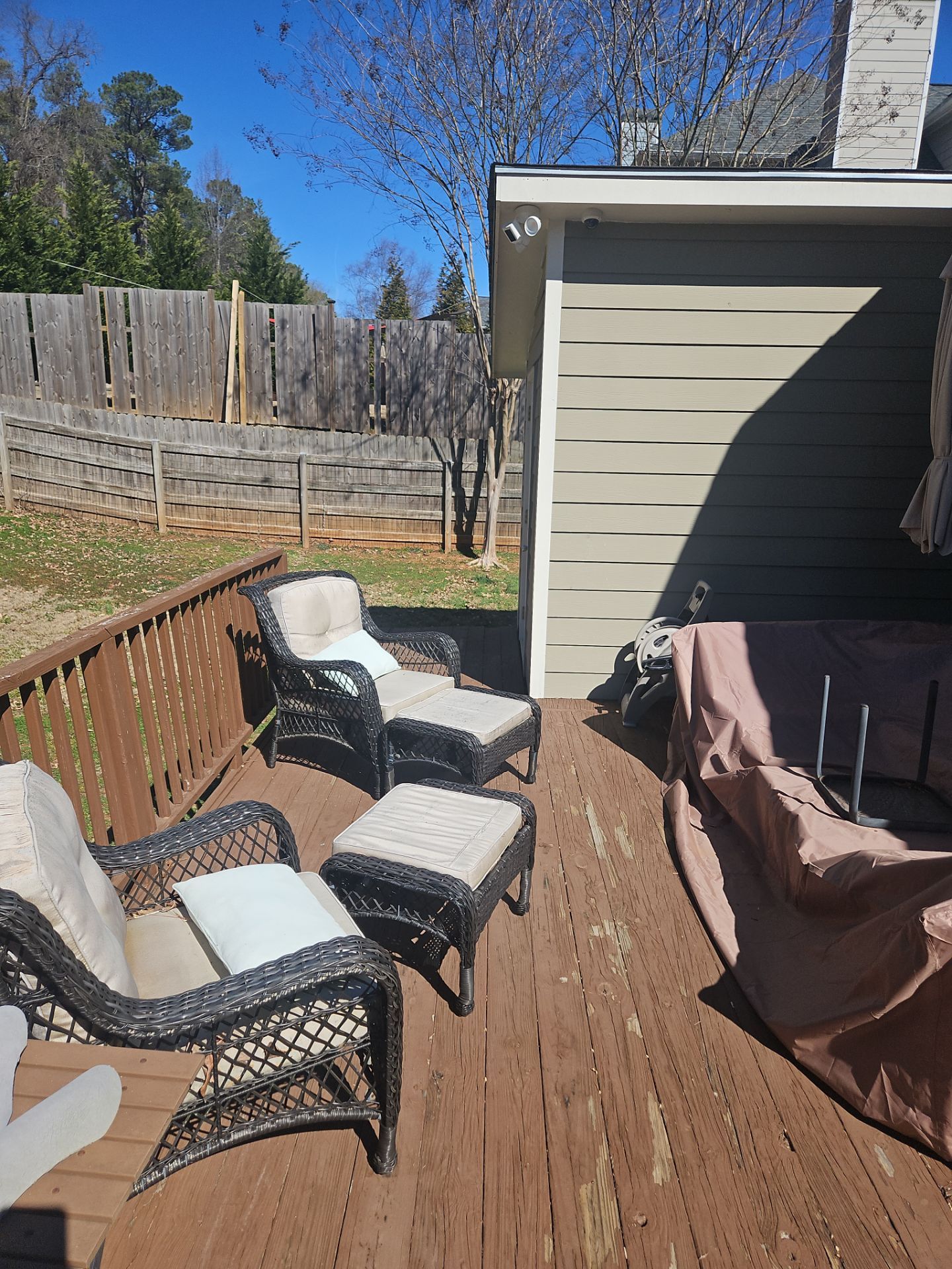 Wood Deck Build and Screen Porch Install in Kennesaw, GA by Nelson Exteriors 