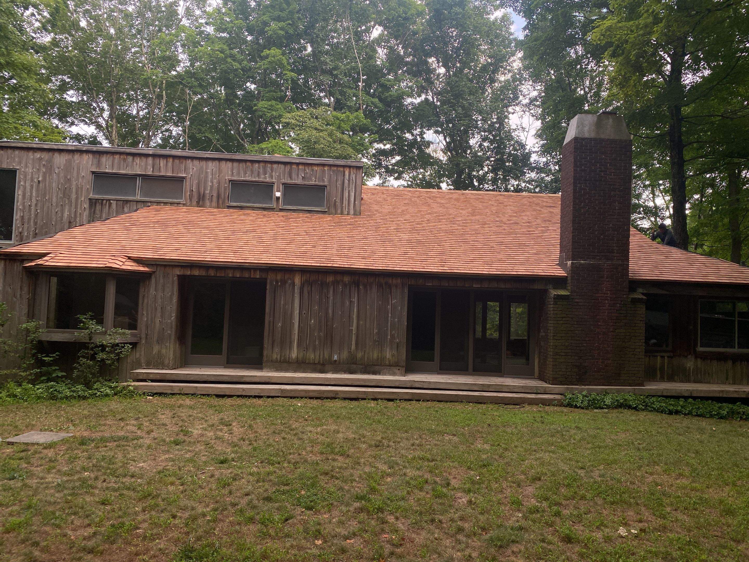 Residential Roofing Installation using Wood Shake by A Plus Exterior