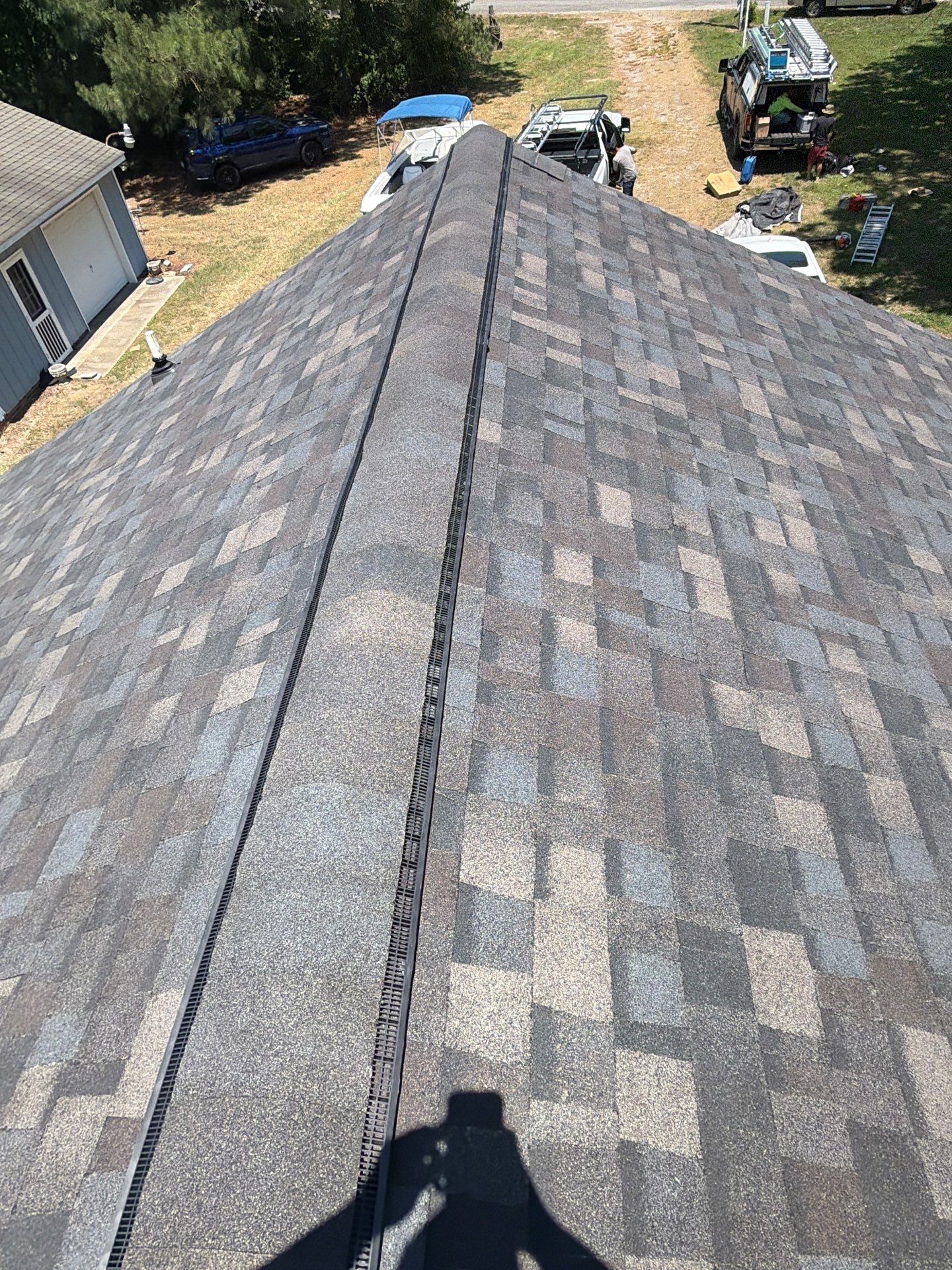 Complete Asphalt Shingle Roof Replacement and Sheathing Repair in Deltaville by Cade Construction