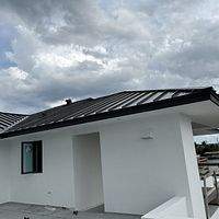 .032 Aluminum 1.5" Mechanical Seam Dark Bronze  by Total Roofing System The Metal Roof Experts