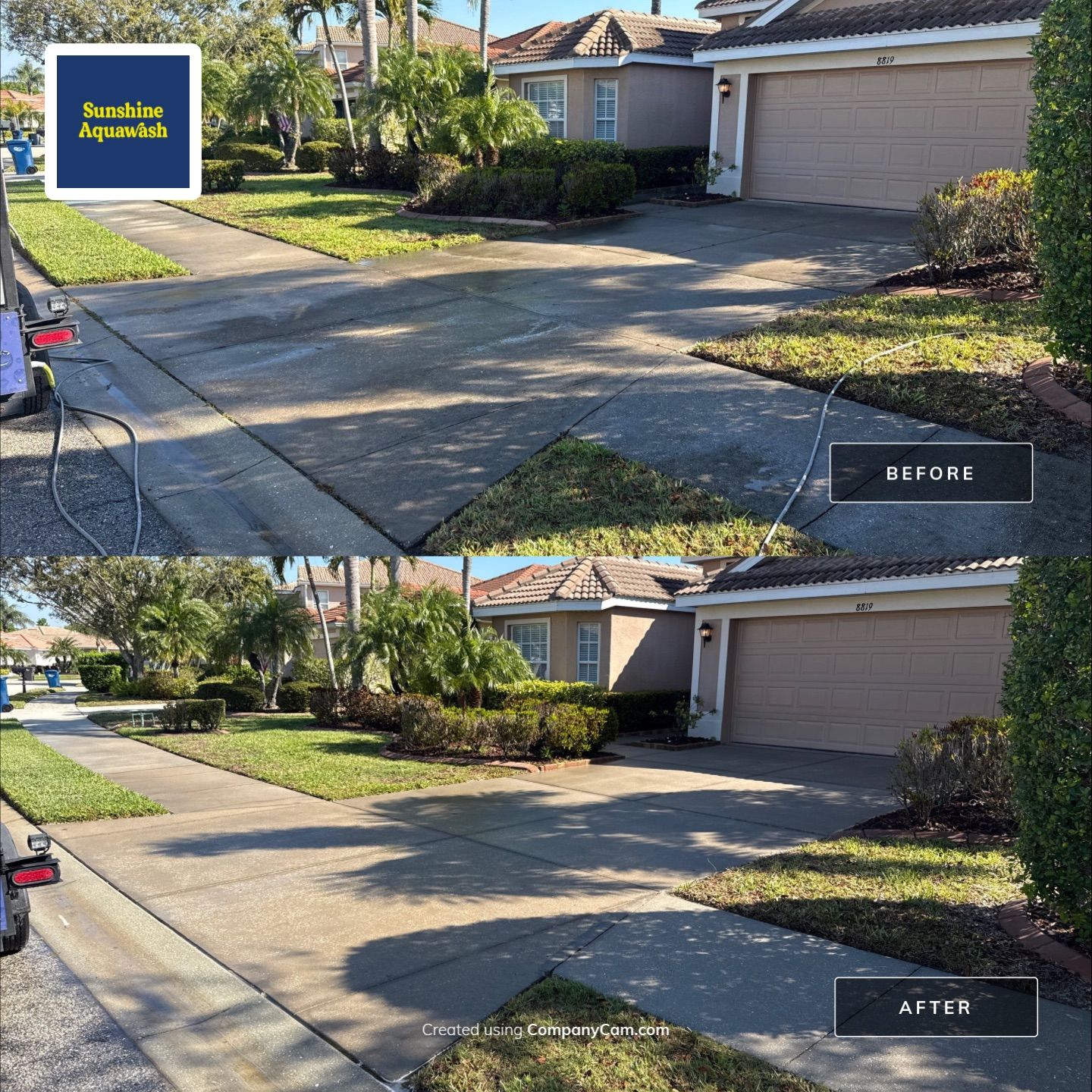 Driveway, Pool Deck & Lanai Cleaning – Heritage Harbour Golf Club, Bradenton, FL by Sunshine AquaWash