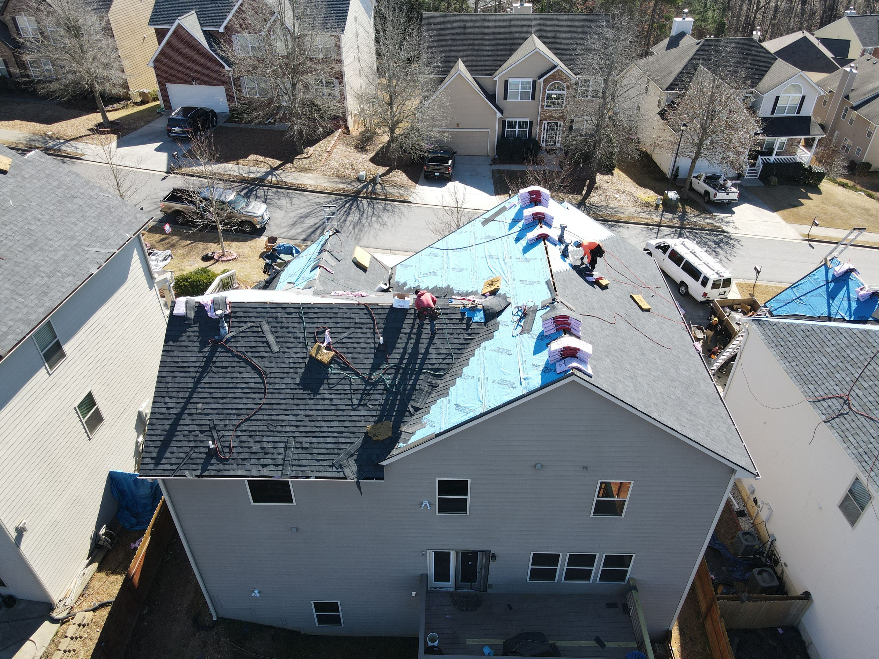 Residential Roofing Installation using Owens Corning by Inspector Roofing and Restoration
