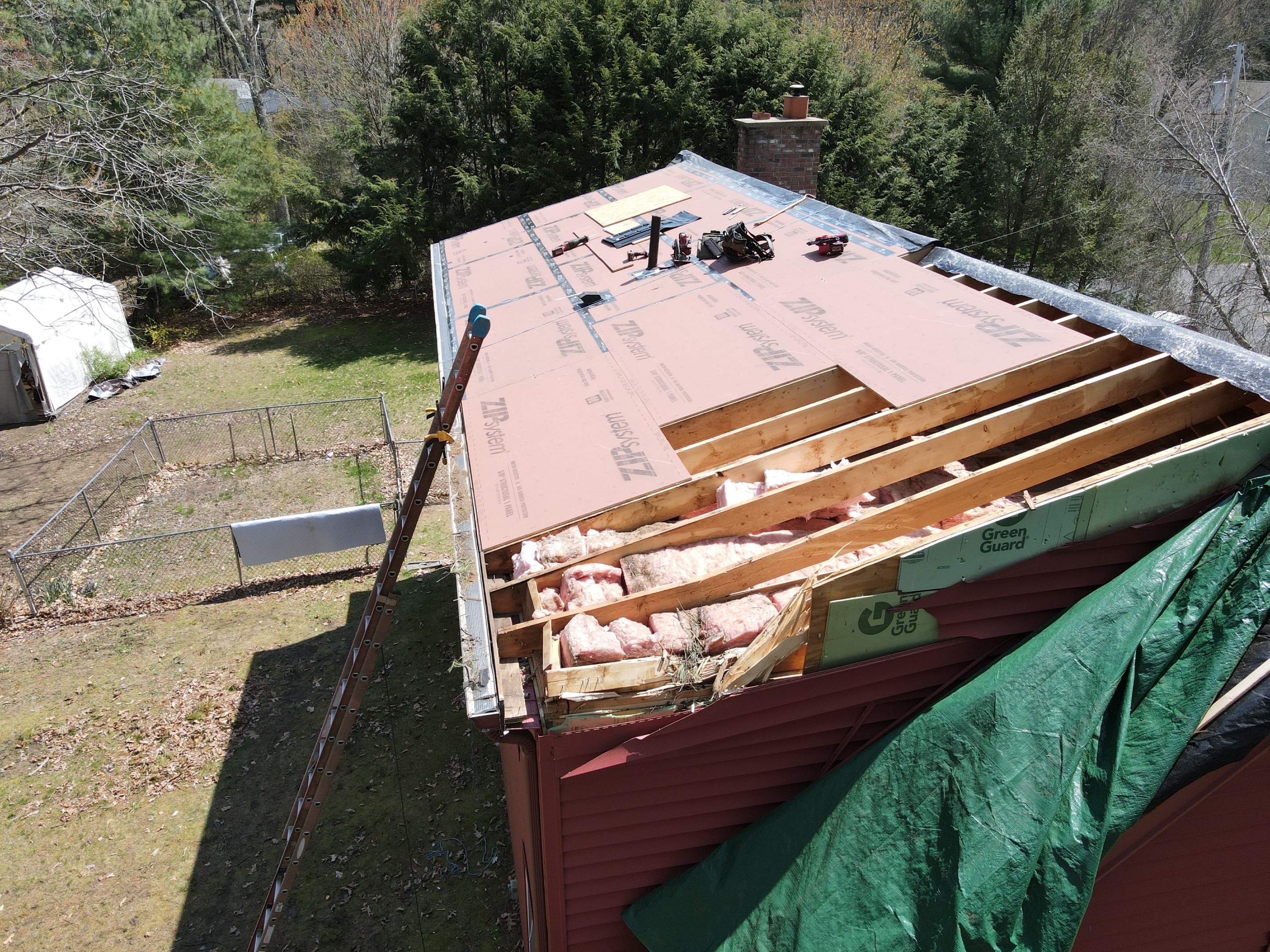 Tree Damage/Roof Repair by Chagnon Building & Remodeling LLC