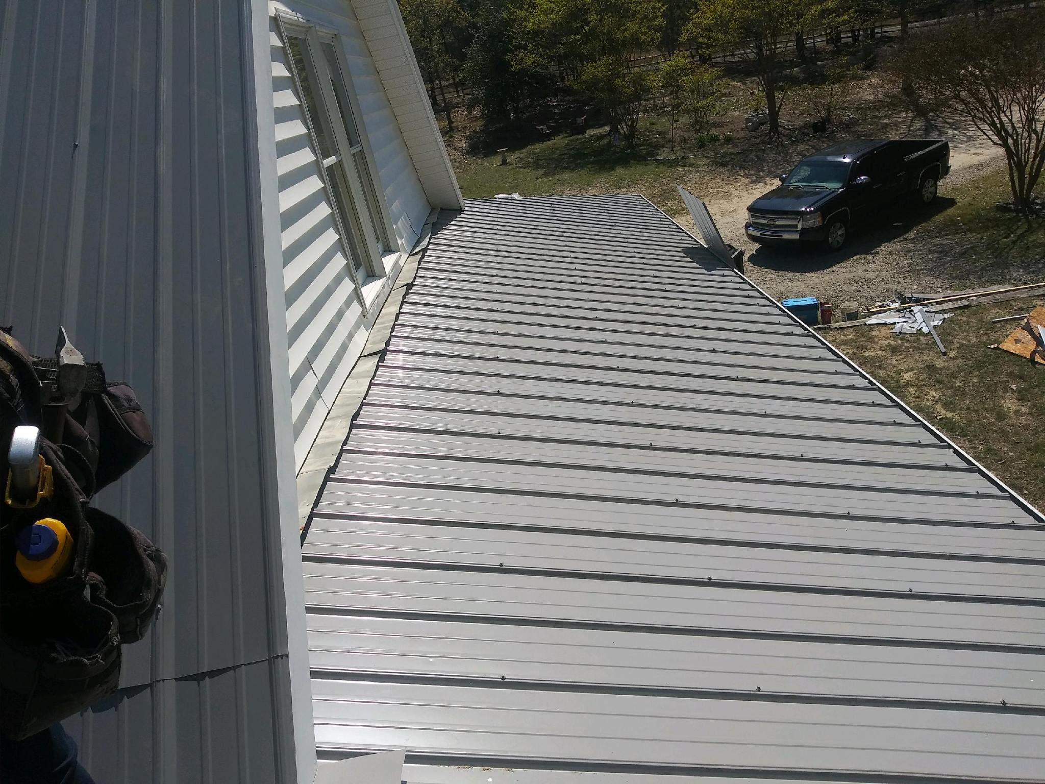 Metal Roofing 1158 Cypress Church Rd Re-roof - Metal Roofing by American Roofing NC
