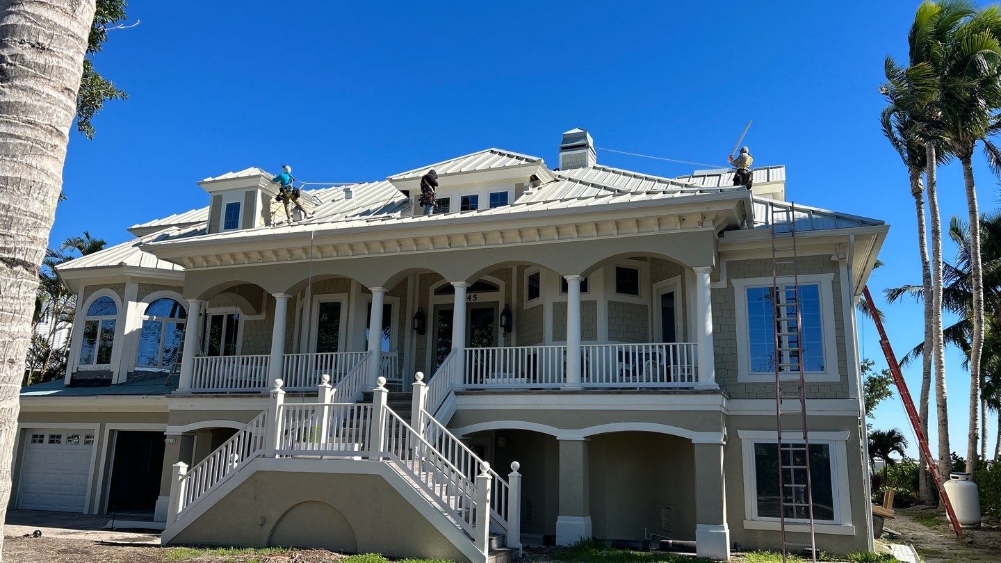 Sanibel Island Standing Seam Roof Replacement by Four Peaks Roofing