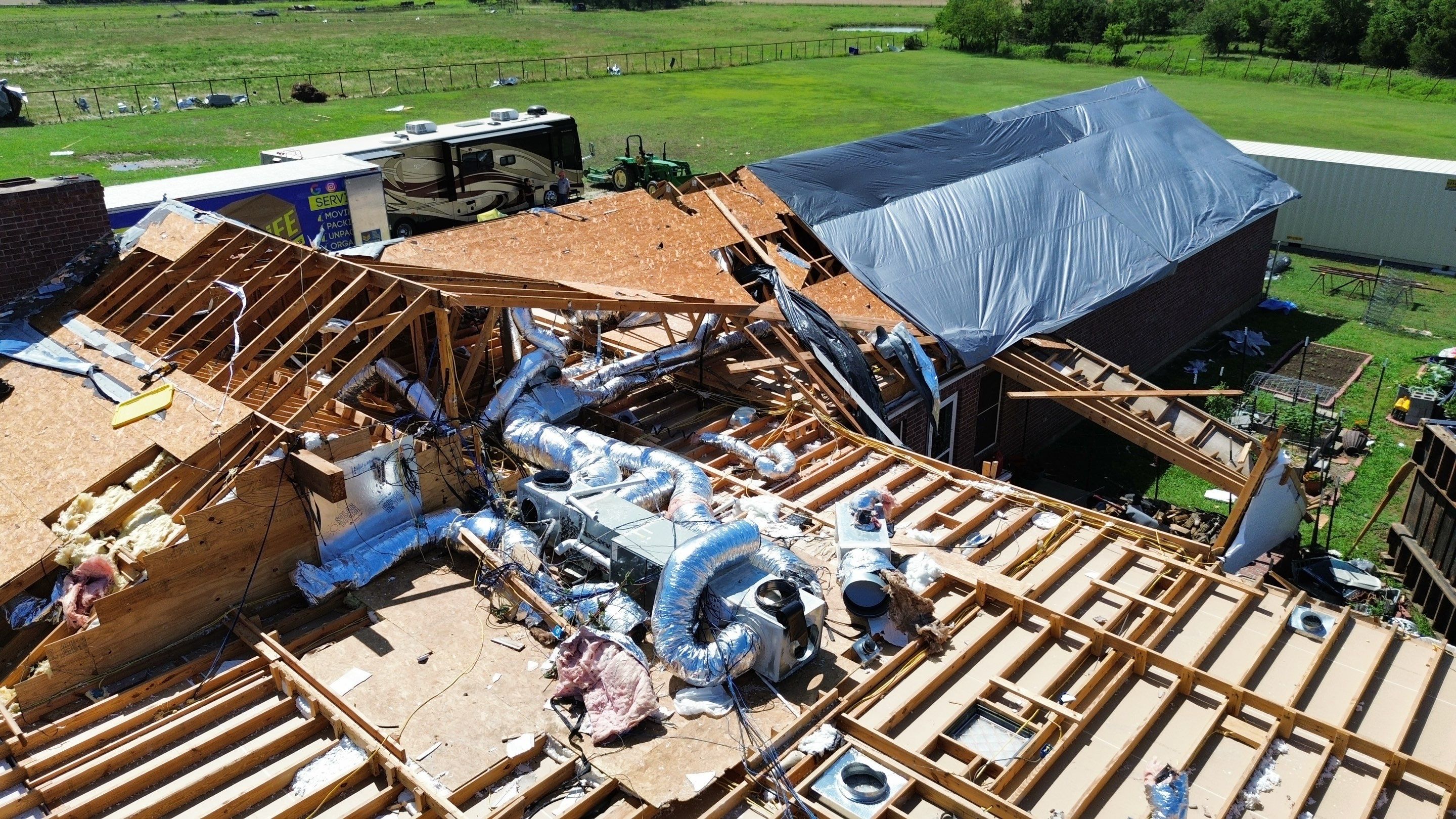 Tornado Recovery by First Out Roofing