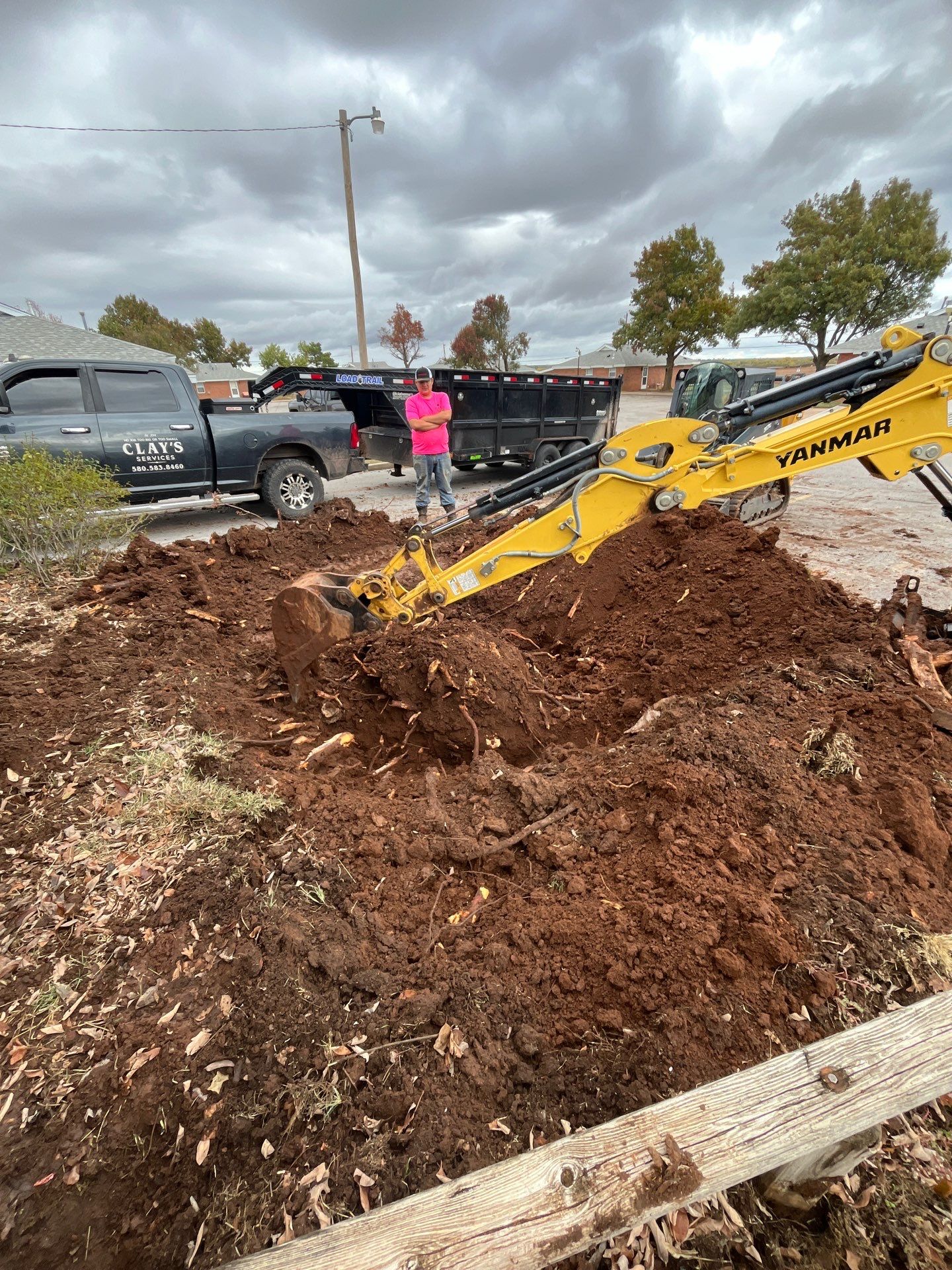 Concrete work, Landscape work, Sod work, and Irrigation work. by Clays Services Inc