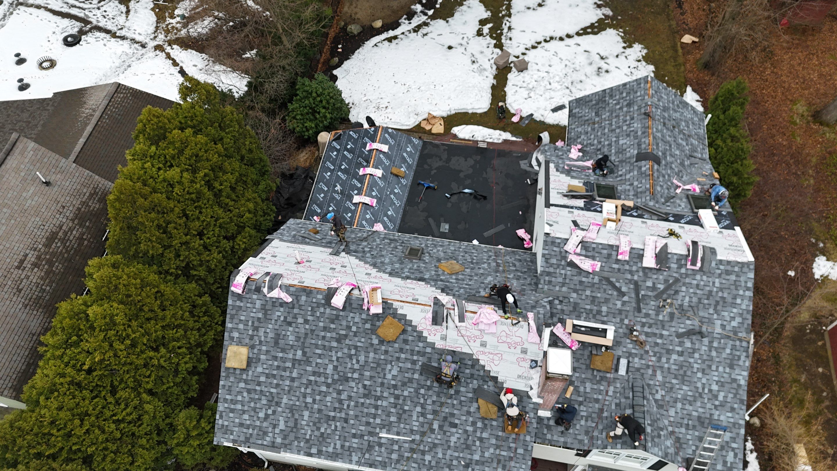 lFull Roof Replacement + Emergency Ice Dam Removal — Lexington, MA by Mighty Dog Roofing of Greater Middlesex County