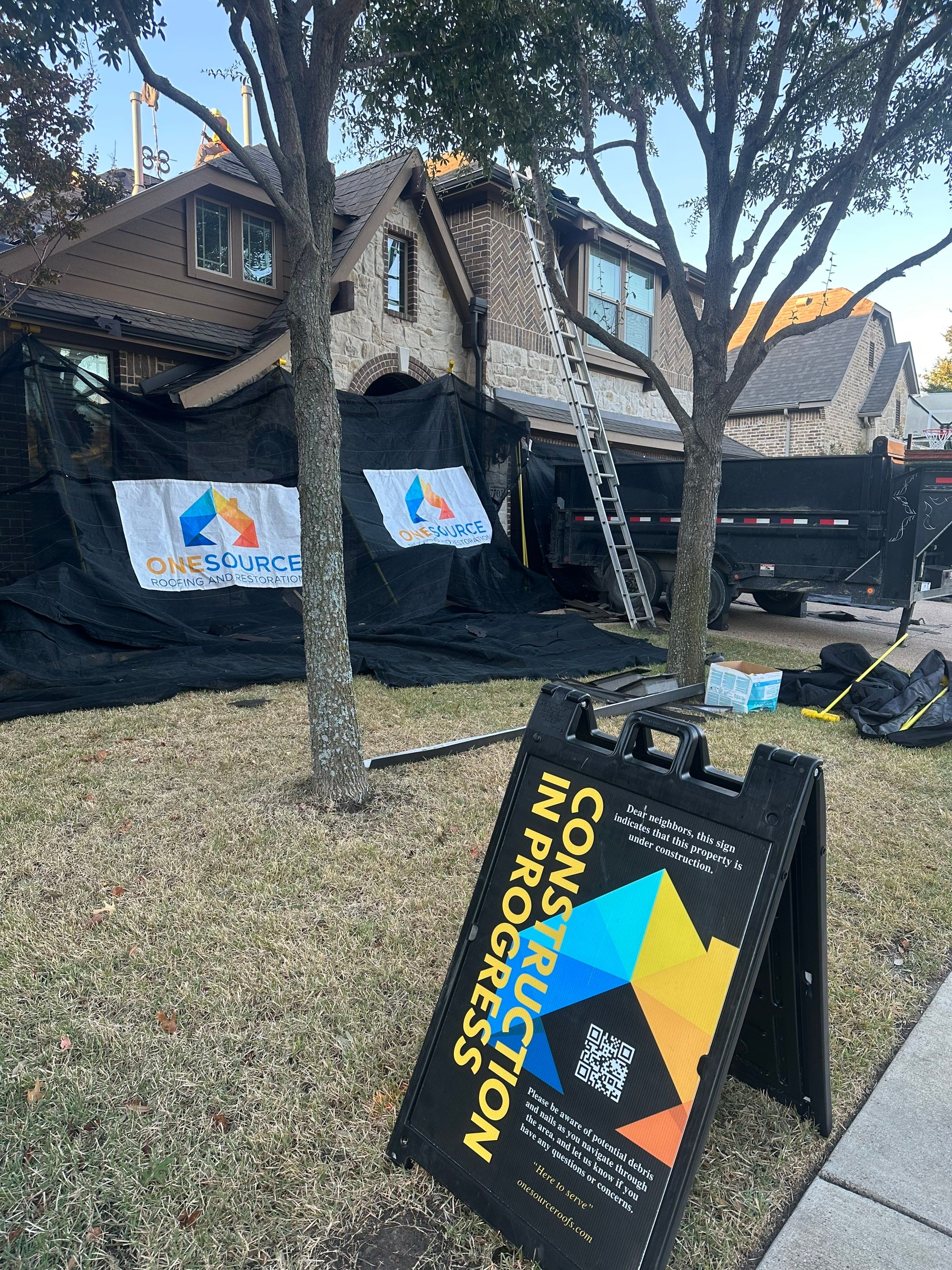 Residential Roofing Installation using GAF Timberline HDZ Weathered Wood by OneSource Roofing and Restoration