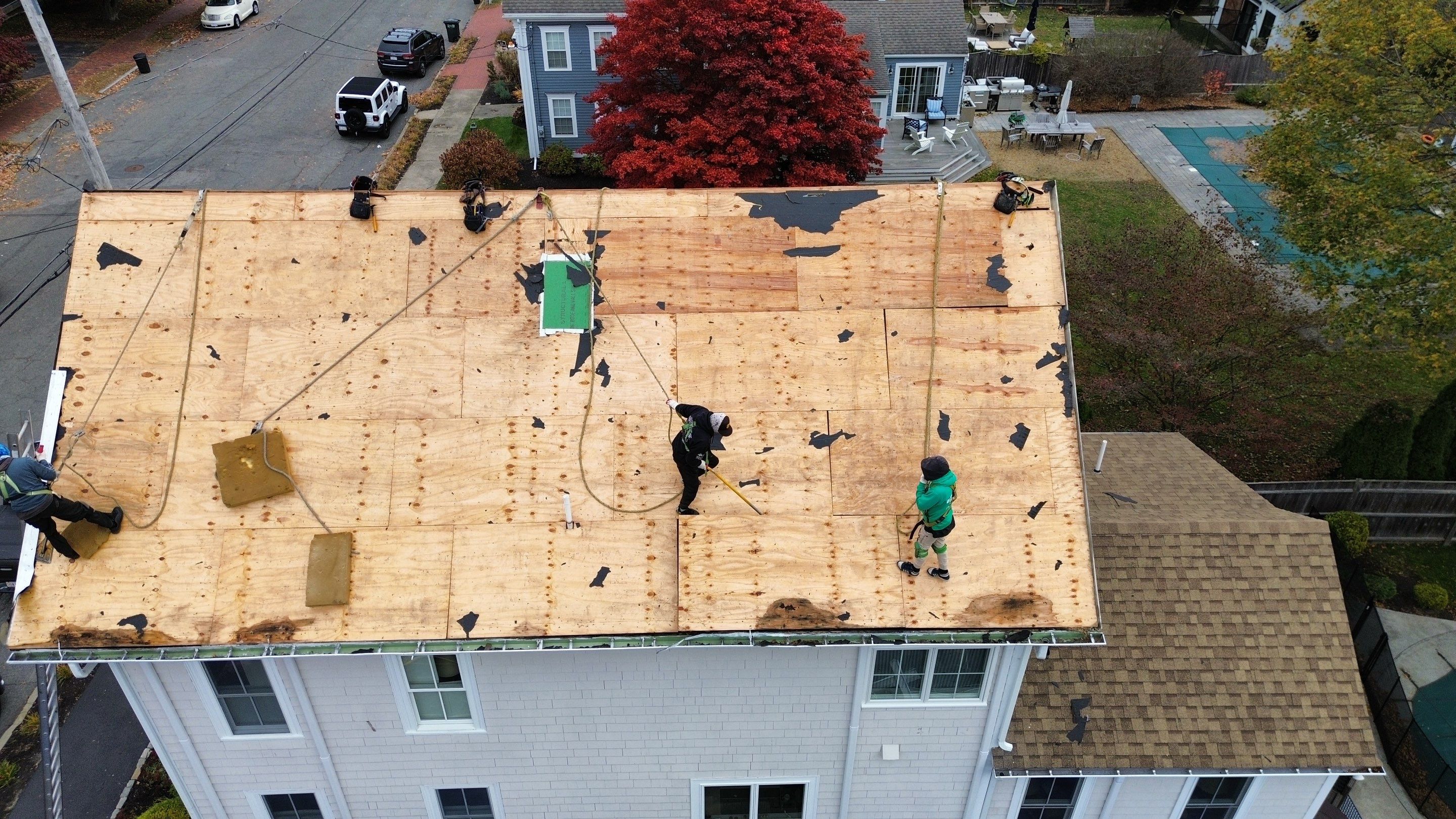 Newburyport Complete Roof Replacement with Solar Venting Skylight by Mighty Dog Roofing of Greater Middlesex County