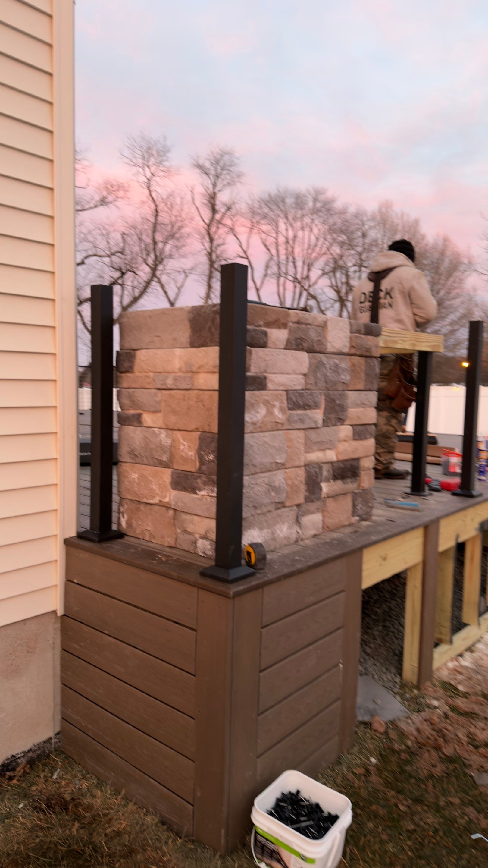 New Deck and outdoor Kitchen In Hillsborough , New Jersey by deck guardian