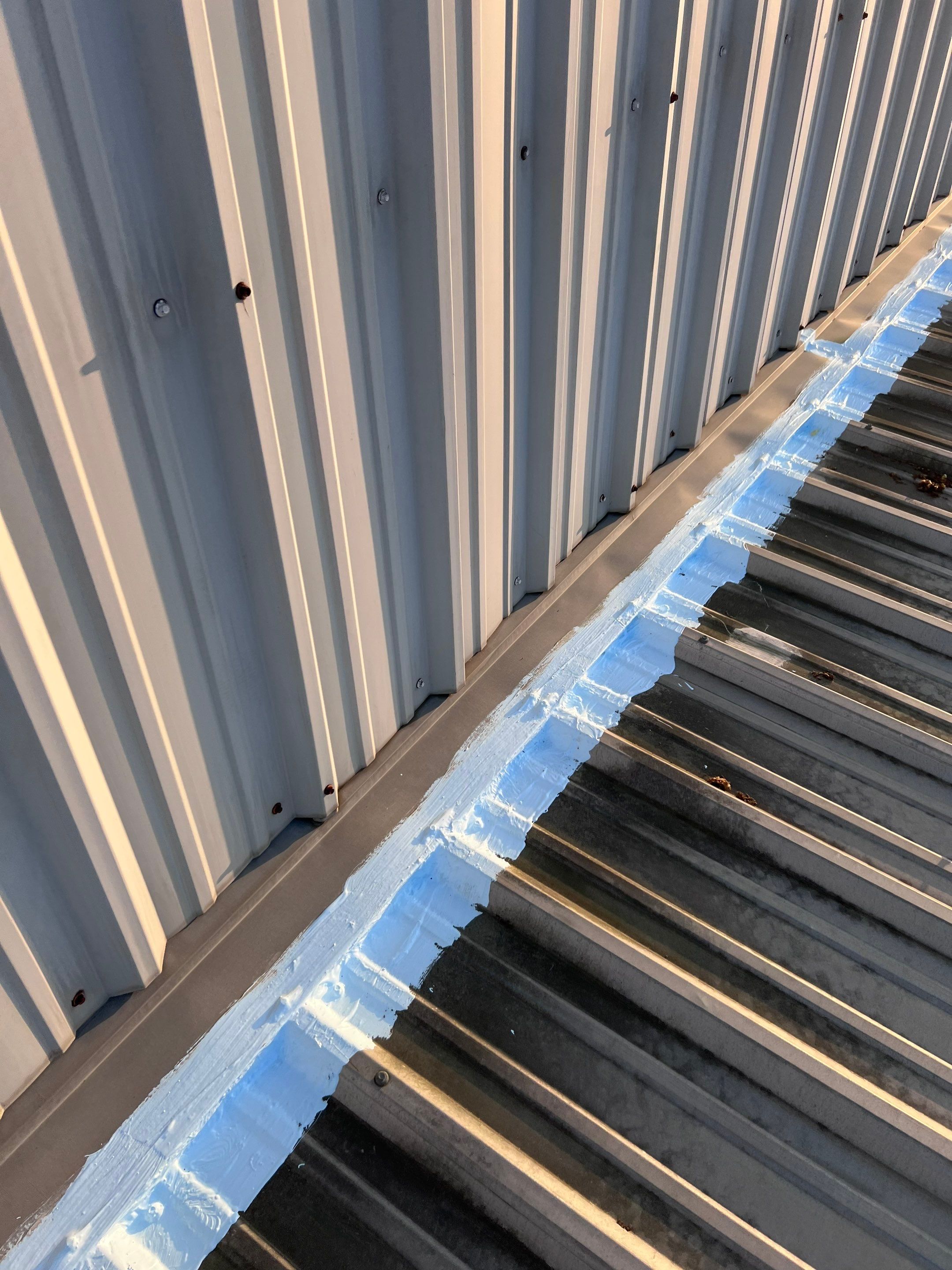 Hail Damage using Metal by Roof Repair Company