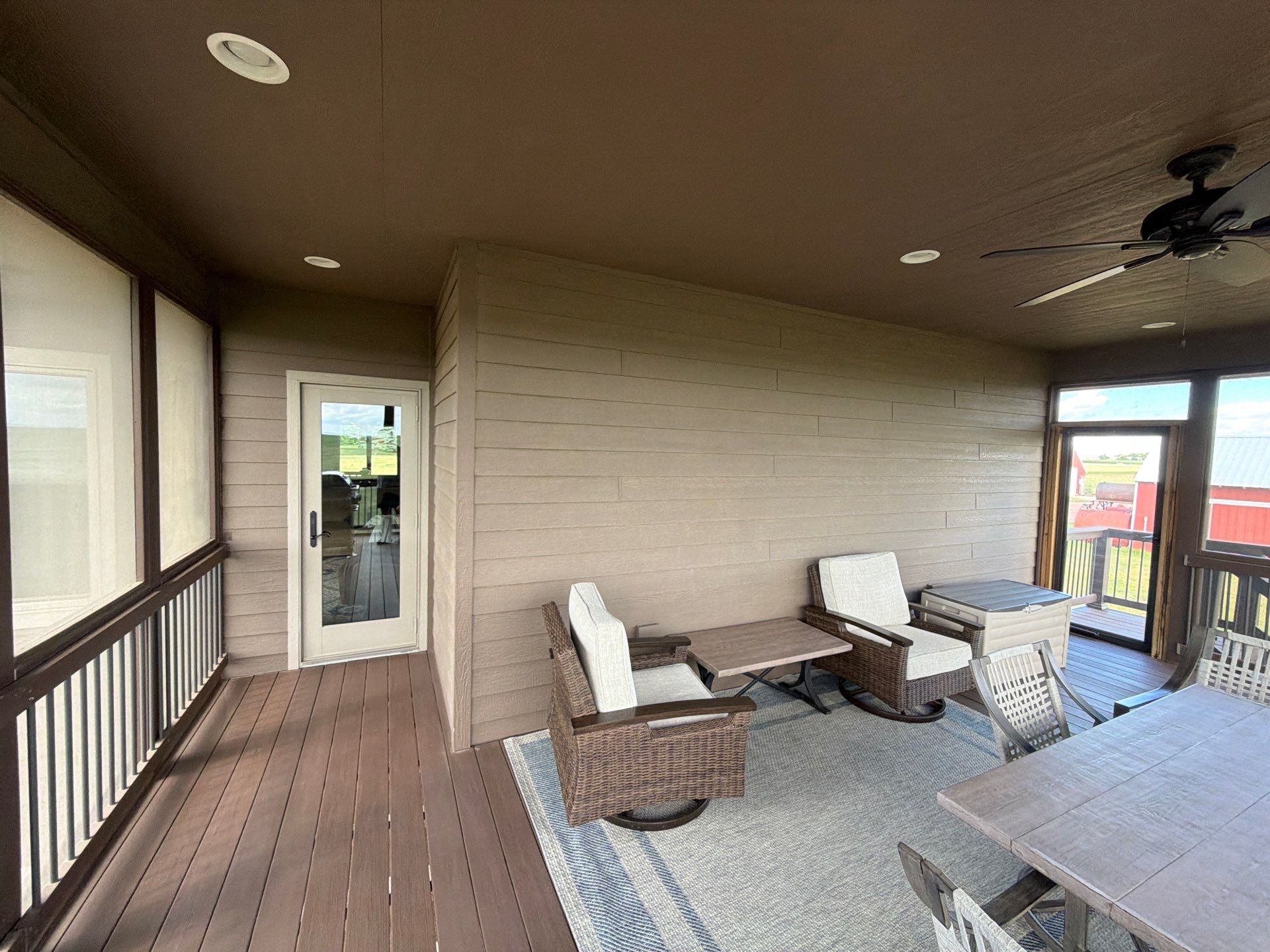 Full Exterior Siding Paint Restoration and Refresh in Garretson by Select Painting, Coatings & Garage Cabinets