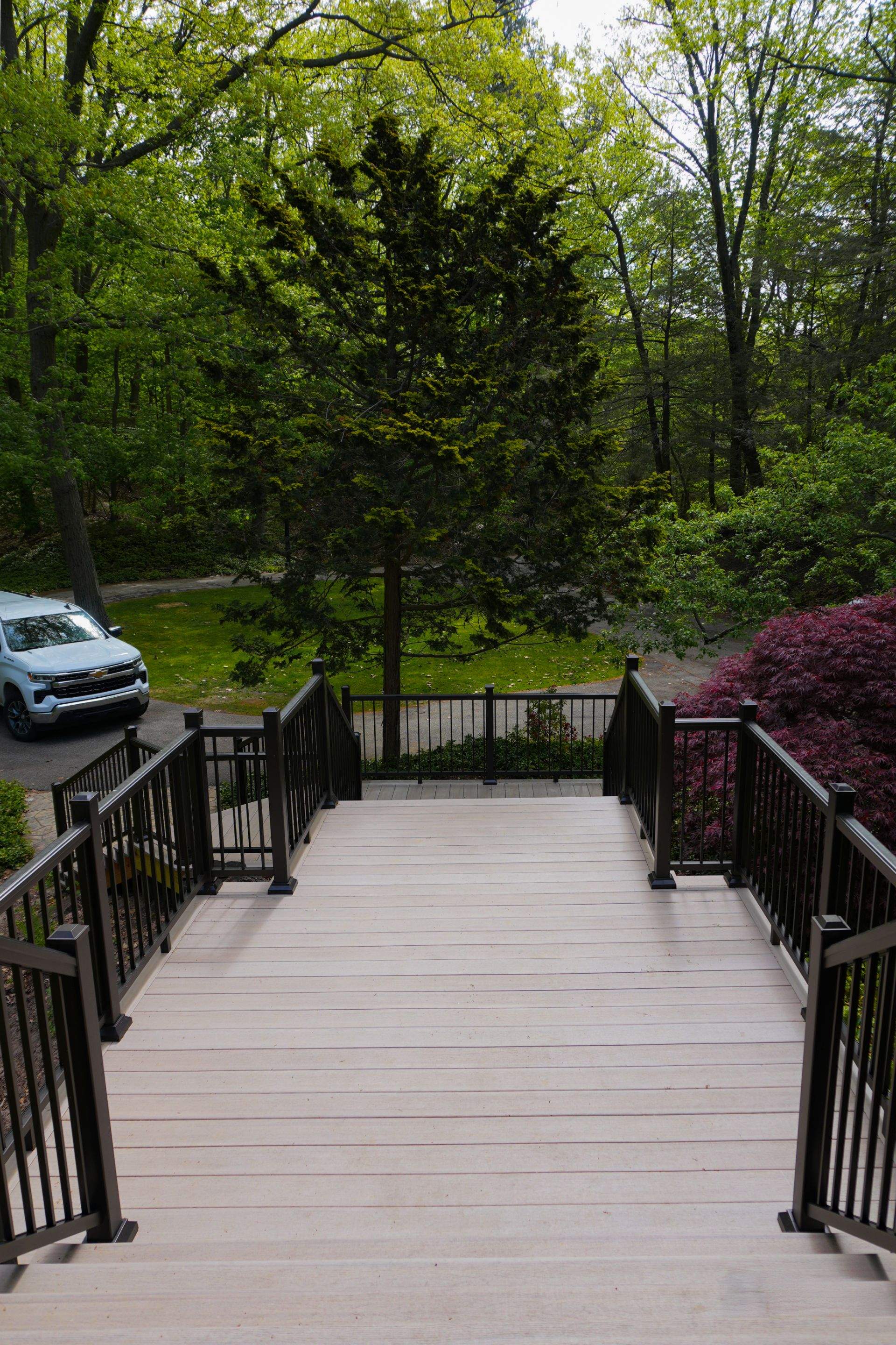 Custom Multi-Level Deck in Grand Haven by Cutting Edge Homes
