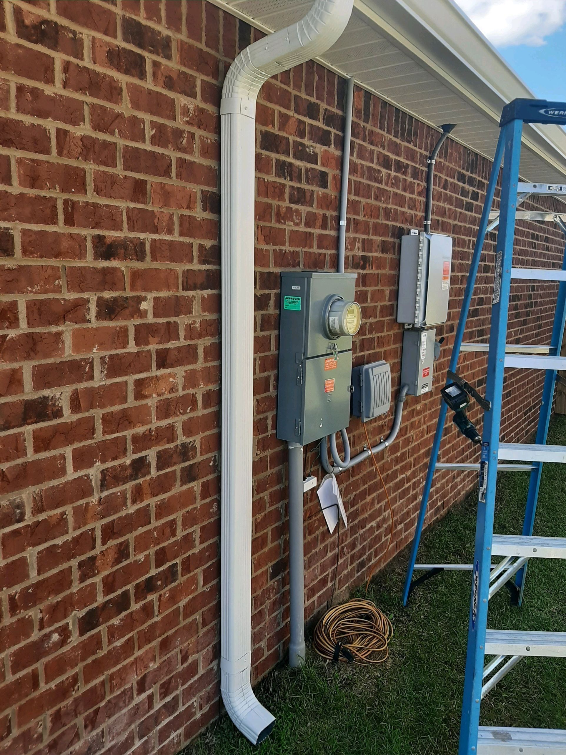 Seamless Gutter Installation using White K-Style Gutters by Gutter Professors
