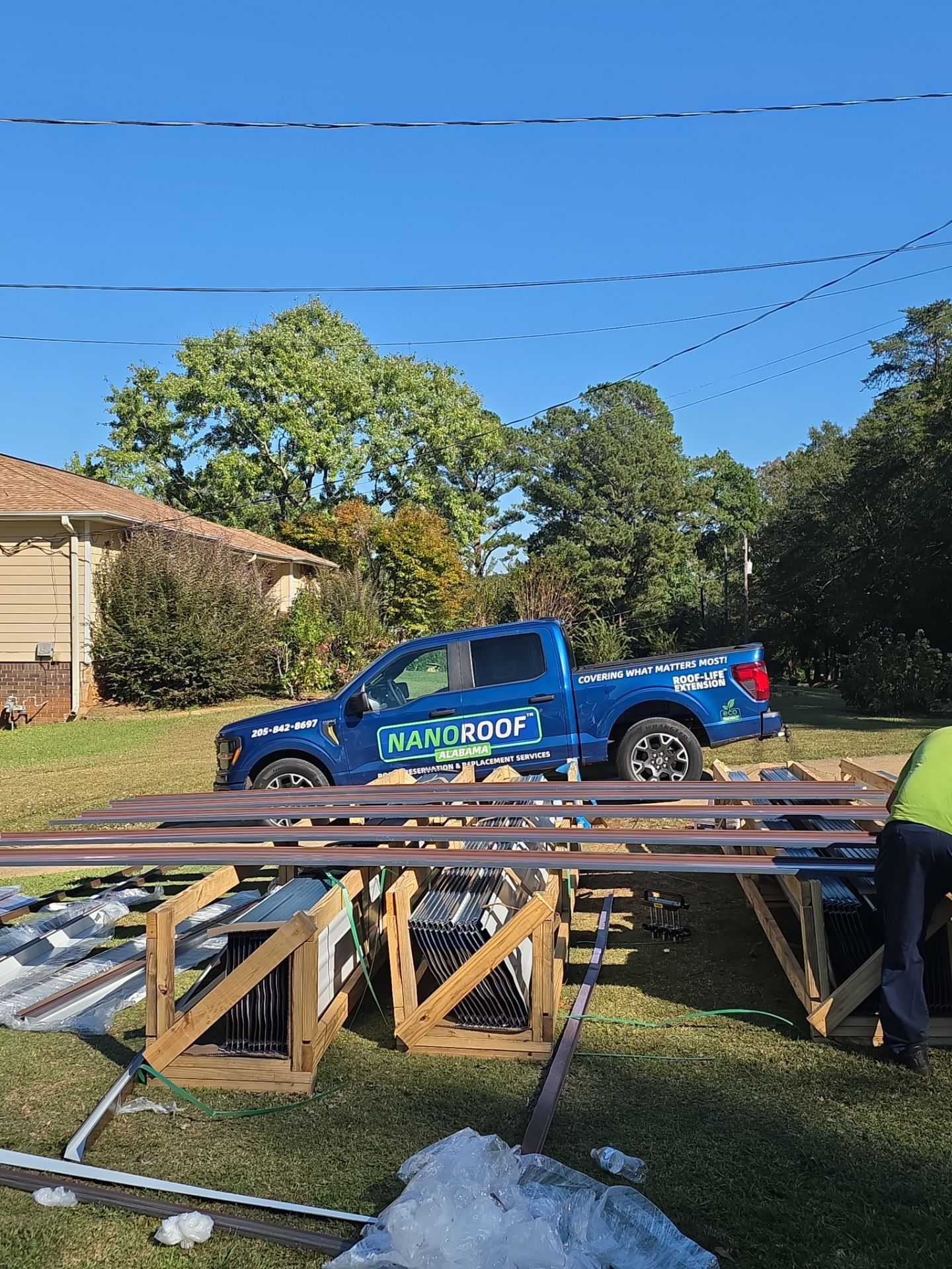 Standing Seam Metal Roof Installation in Trussville by NANOROOF Alabama