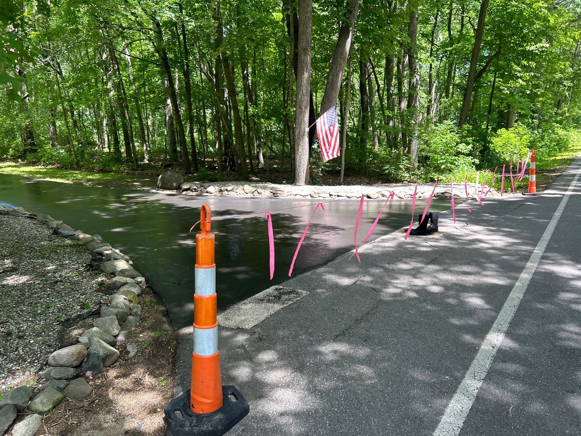 High end residential driveway by Quality Asphalt & Maintenance LLC
