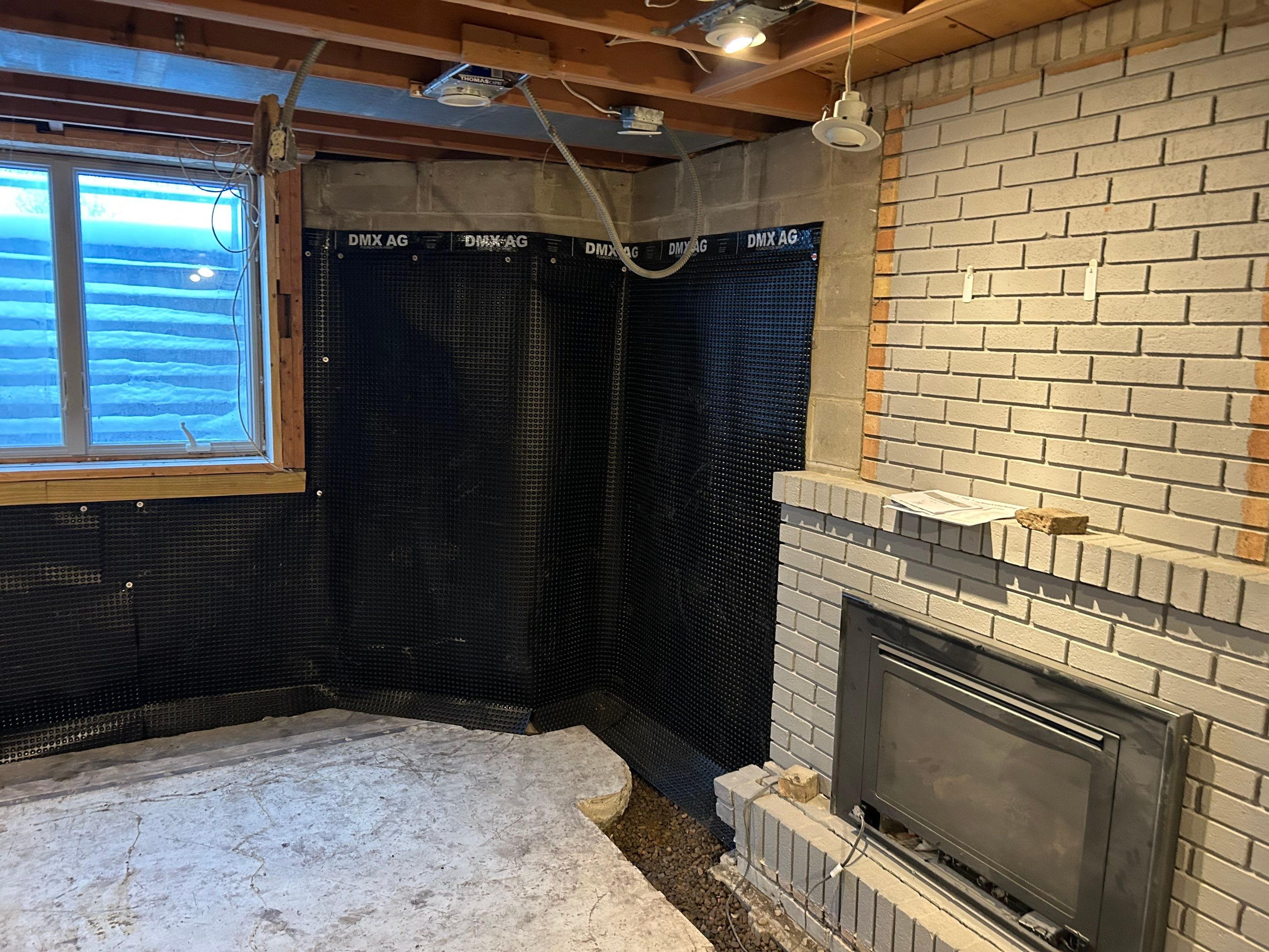 Drain tile for a General Contractor Partner by Waterproofing Northeast