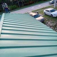 24ga 1.5" Mechanical Seam Aged Copper  by Total Roofing System The Metal Roof Experts