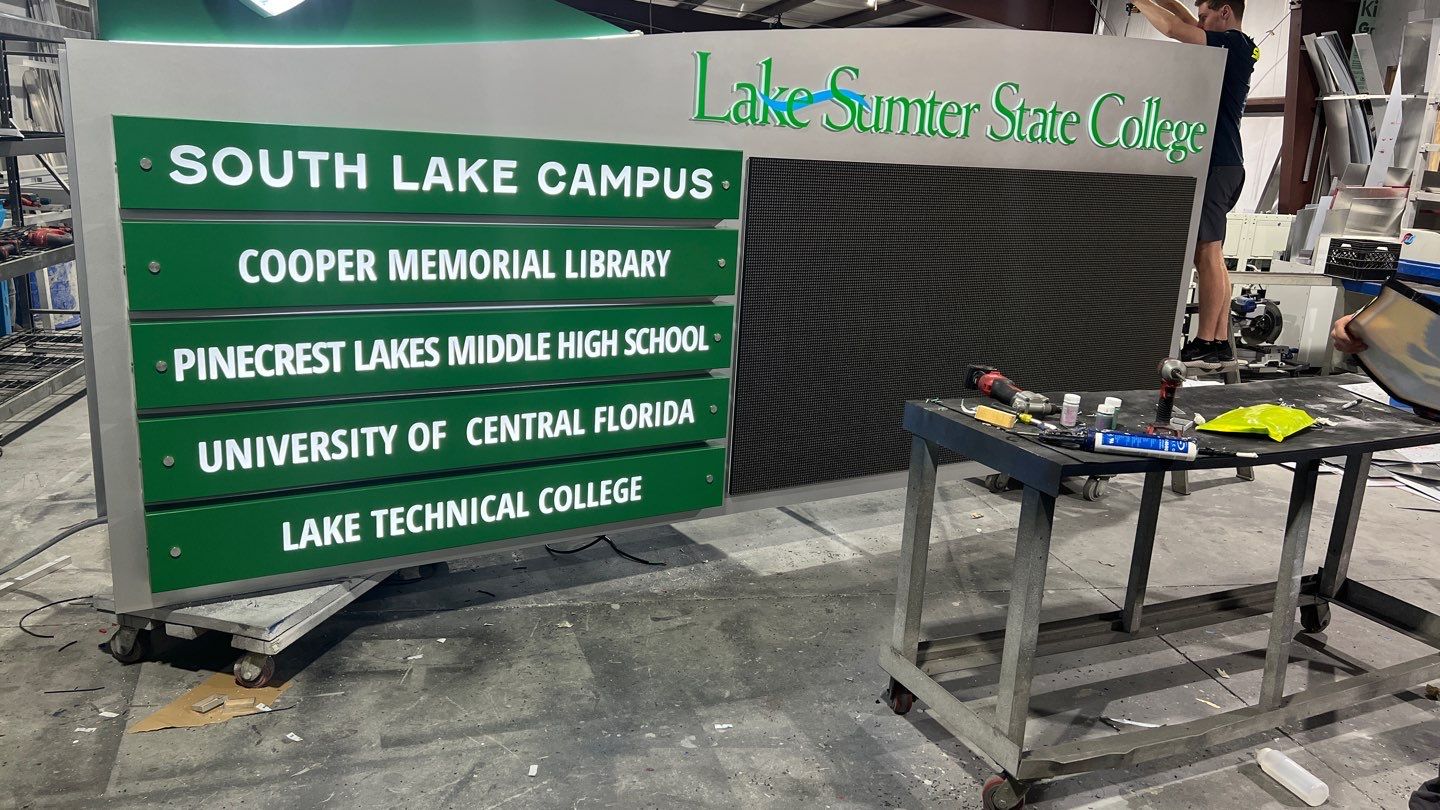 Monument Sign for LSSC Clermont by SignCrafters