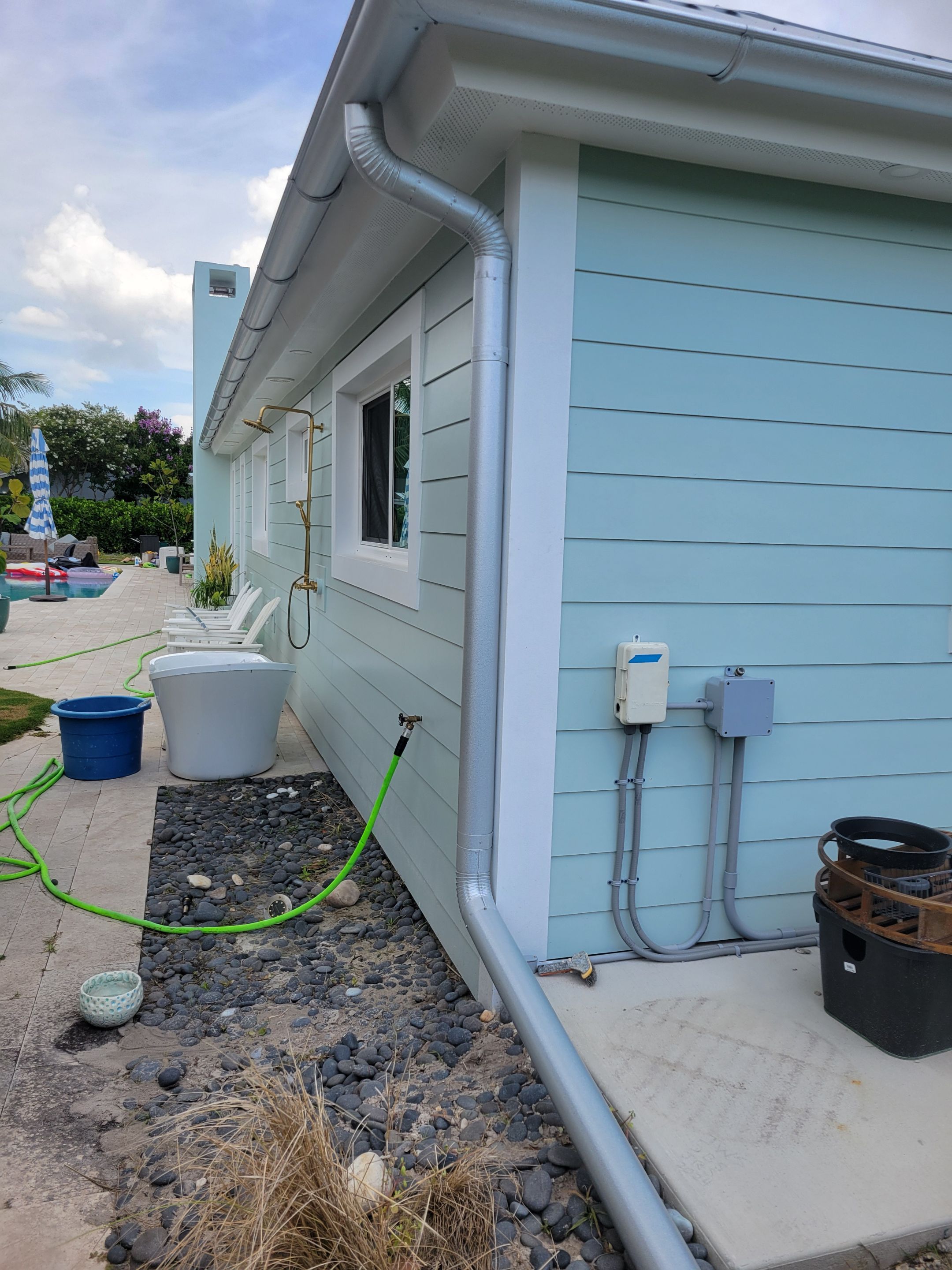 Half-Round Aluminum Gutters in Fort Myers FL by Gutter Professors
