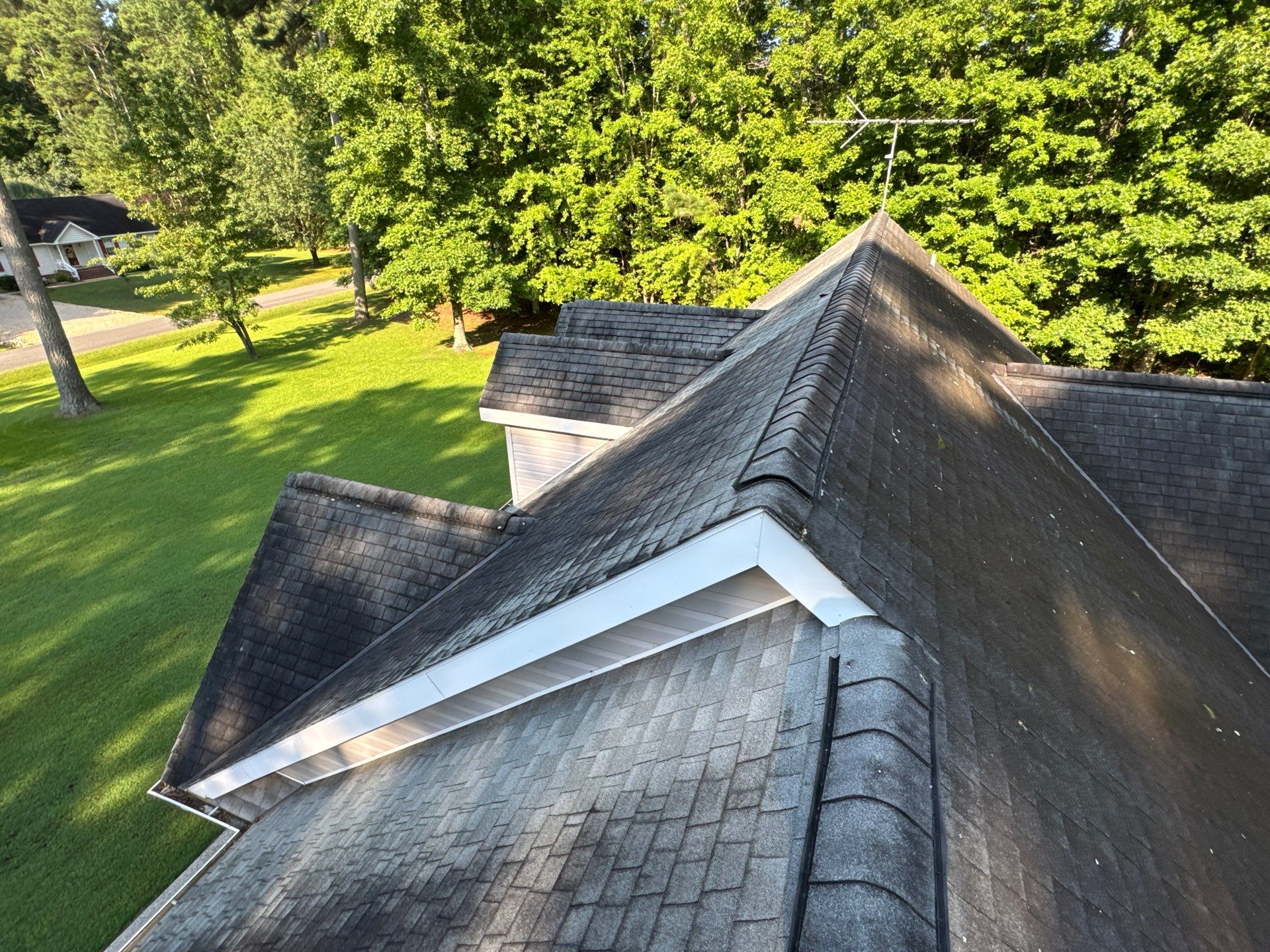 Architectural Shingle Roof Replacement for Multi-Gabled Home in Mathews by Cade Construction
