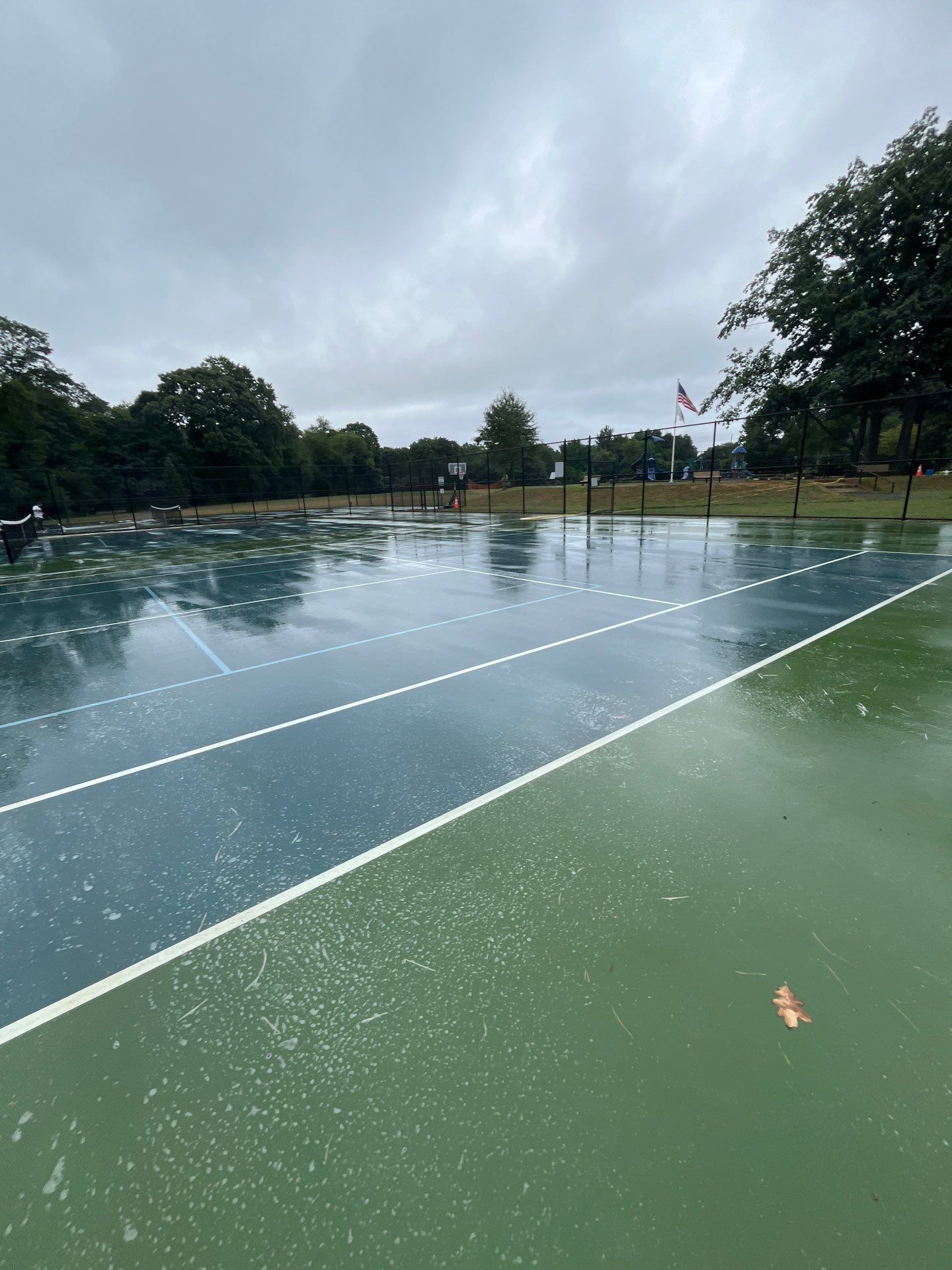 Soft Wash Tennis Court Cleaning by Clearview Washing