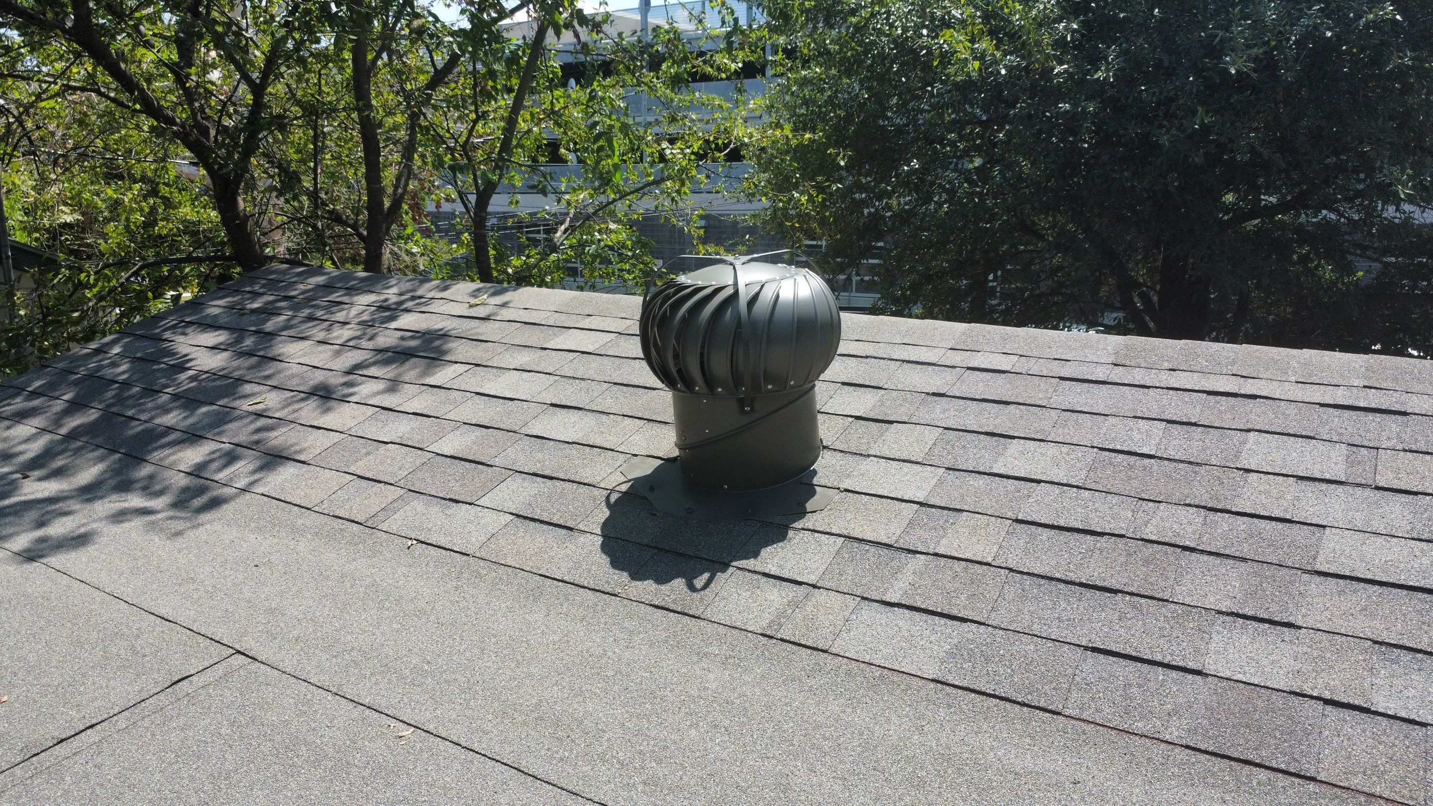Mixed Roof System ā Oakridge Driftwood + Flat Roof Section | Austin, TX by Kstylez Roofing & Construction