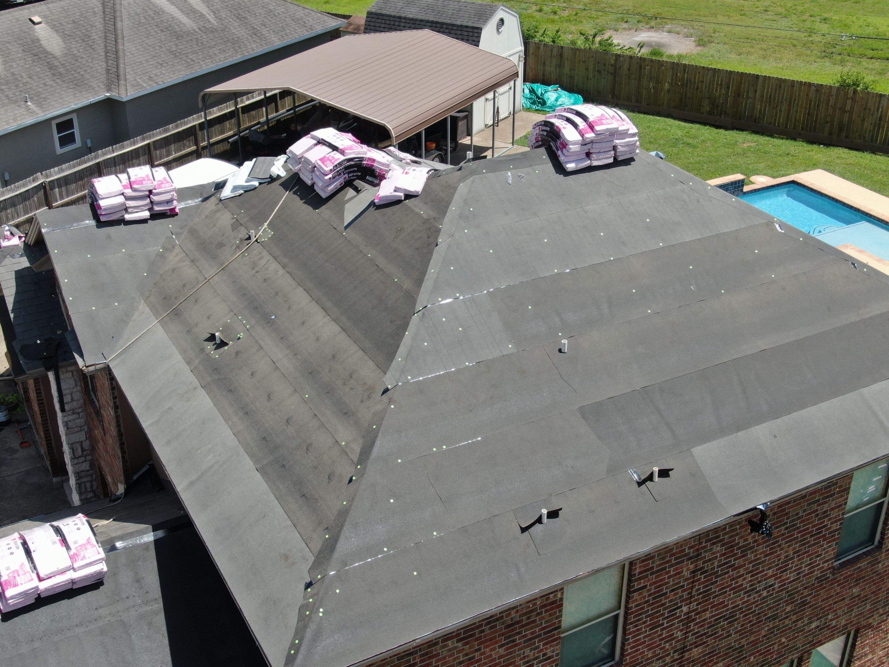 Flashing Stucco above the Roof by Bayfront Roofing and Construction