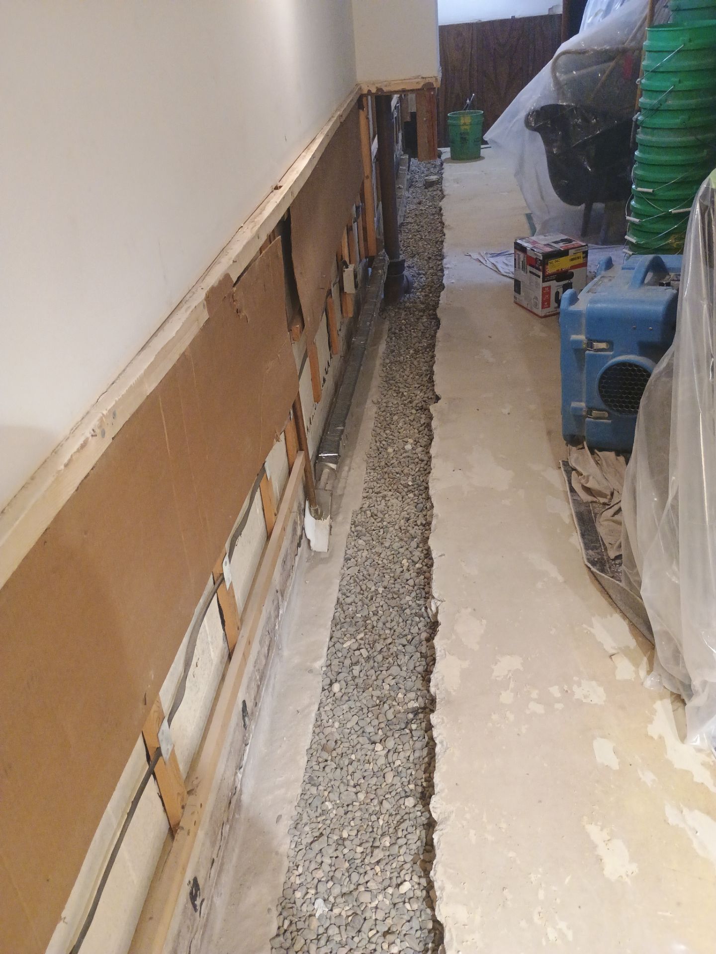 Drain Tile, Sump Pump & Buried Discharge in Columbia Heights by Waterproofing Northeast