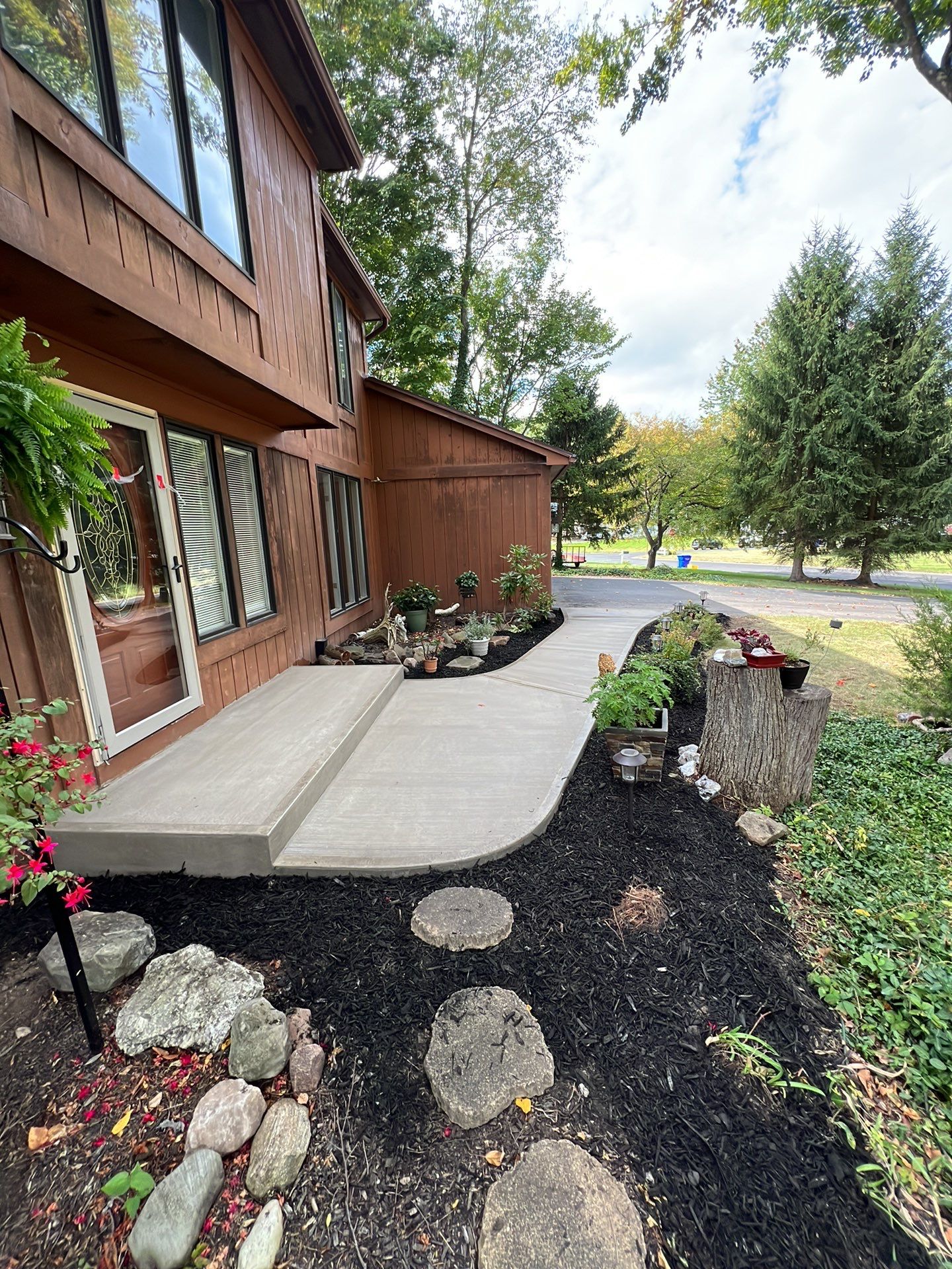 Broom Finish Walkway  by NG Masonry & Construction LLC