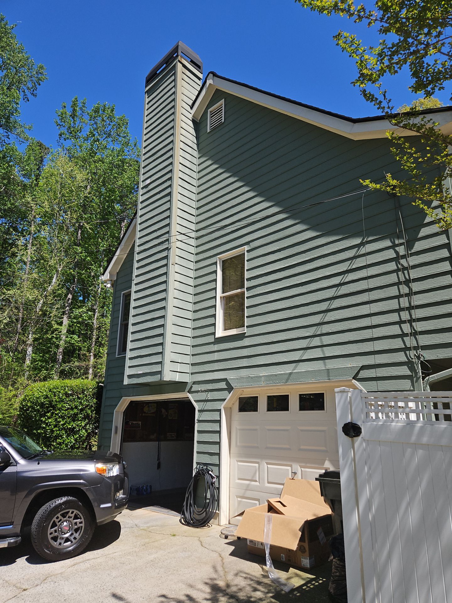 James Hardie Siding Install, Rotten Wood and Gutter Replacement and Exterior Painting by Nelson Exteriors