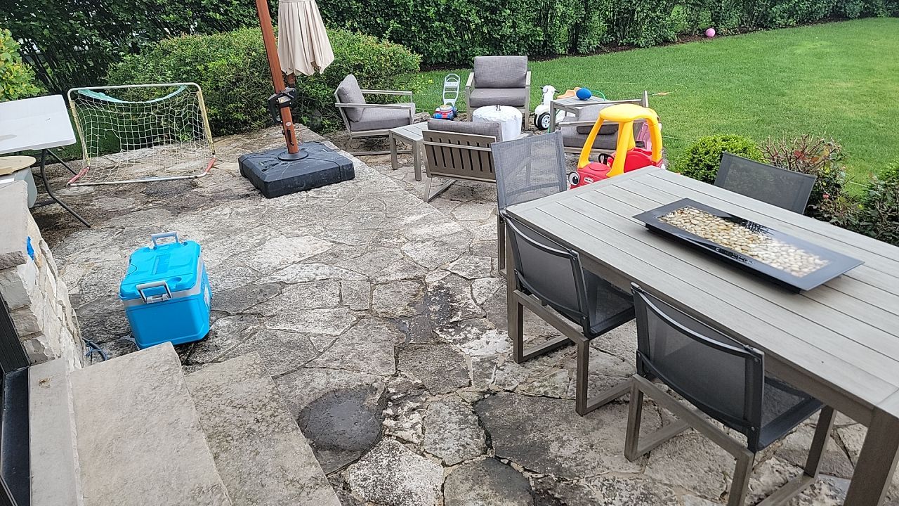 Housewashing  using Algaecide, soft wash soap by Northern Power Washing LLC.