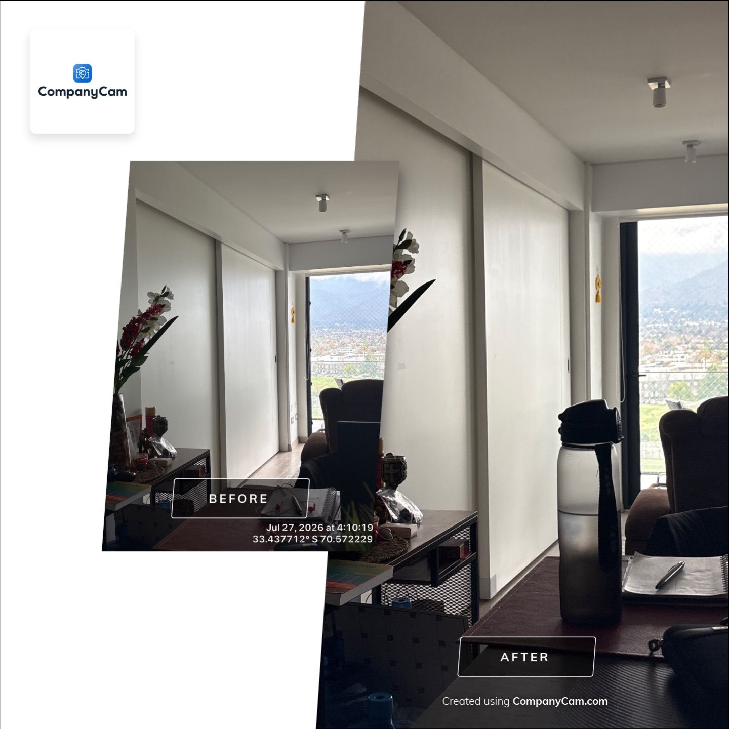 Modern Apartment Interior Refresh and Lighting Installation in La Reina by CompanyCam Sales Demo