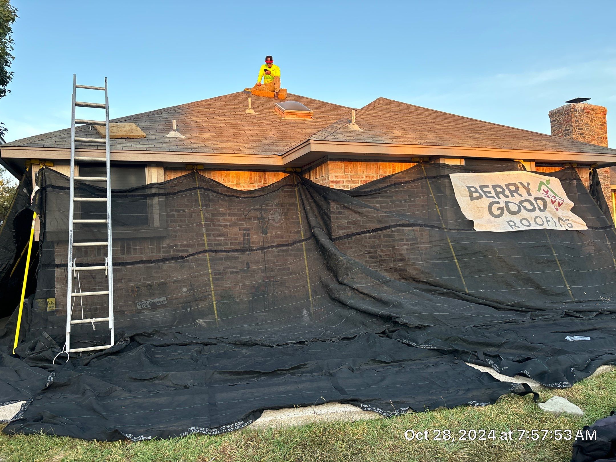 Reroof After Eclipse Hailstorm by Berry Good Roofing 