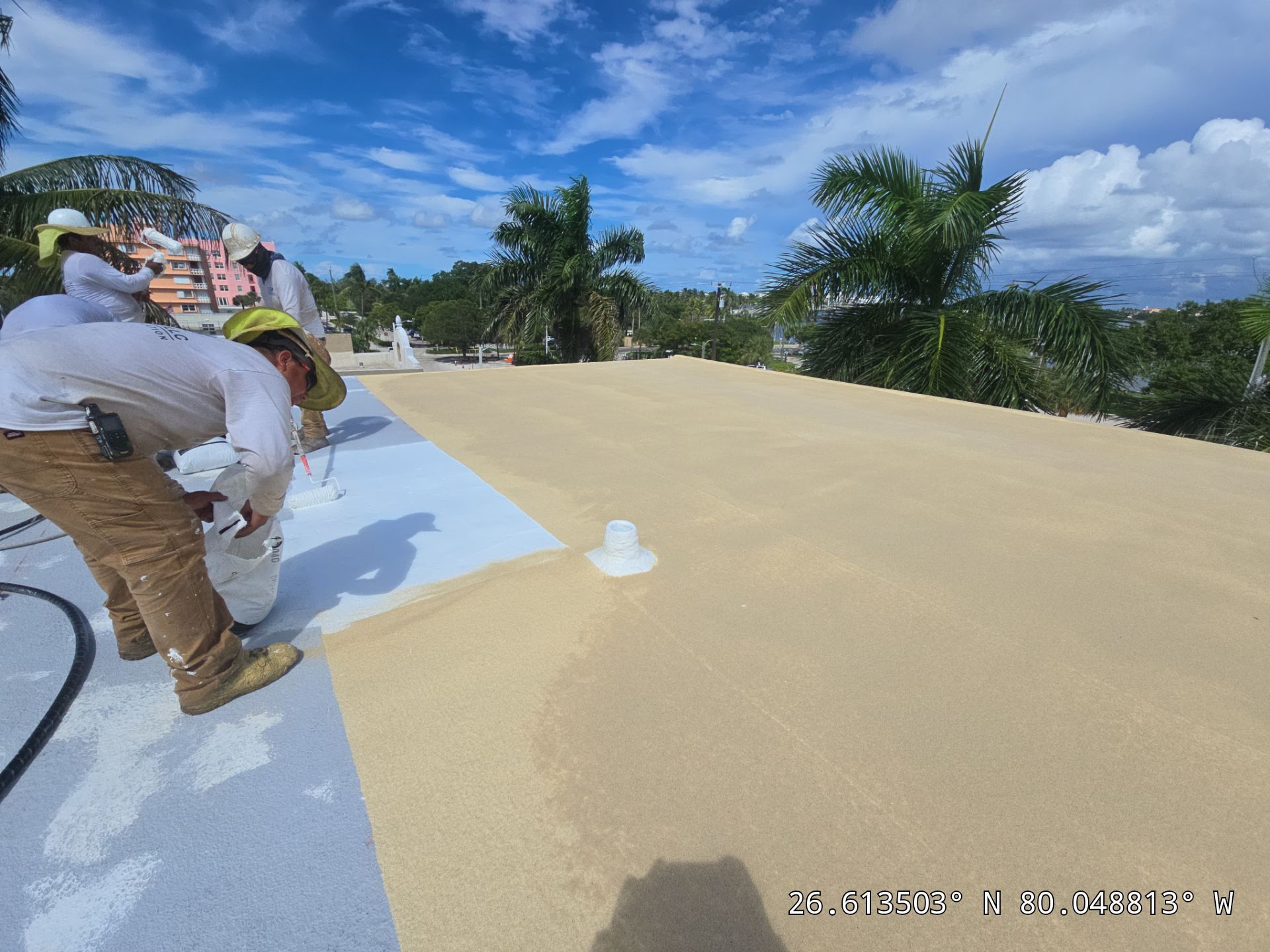 Commercial Roof Restoration for Lake Worth Beach Flat Roof Project by Roof King LLC