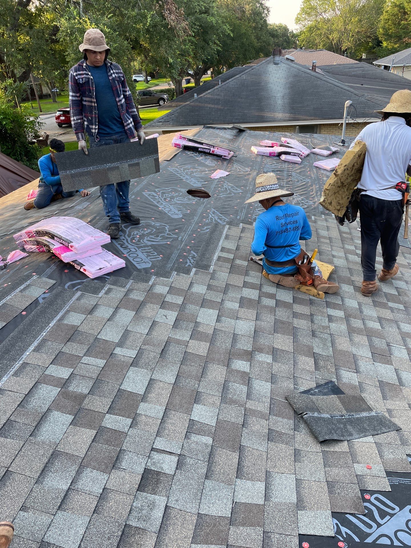 Residential Roofing Repair using Owen's Corning Duration (Lifetime) Shingles by Roof Repair Company