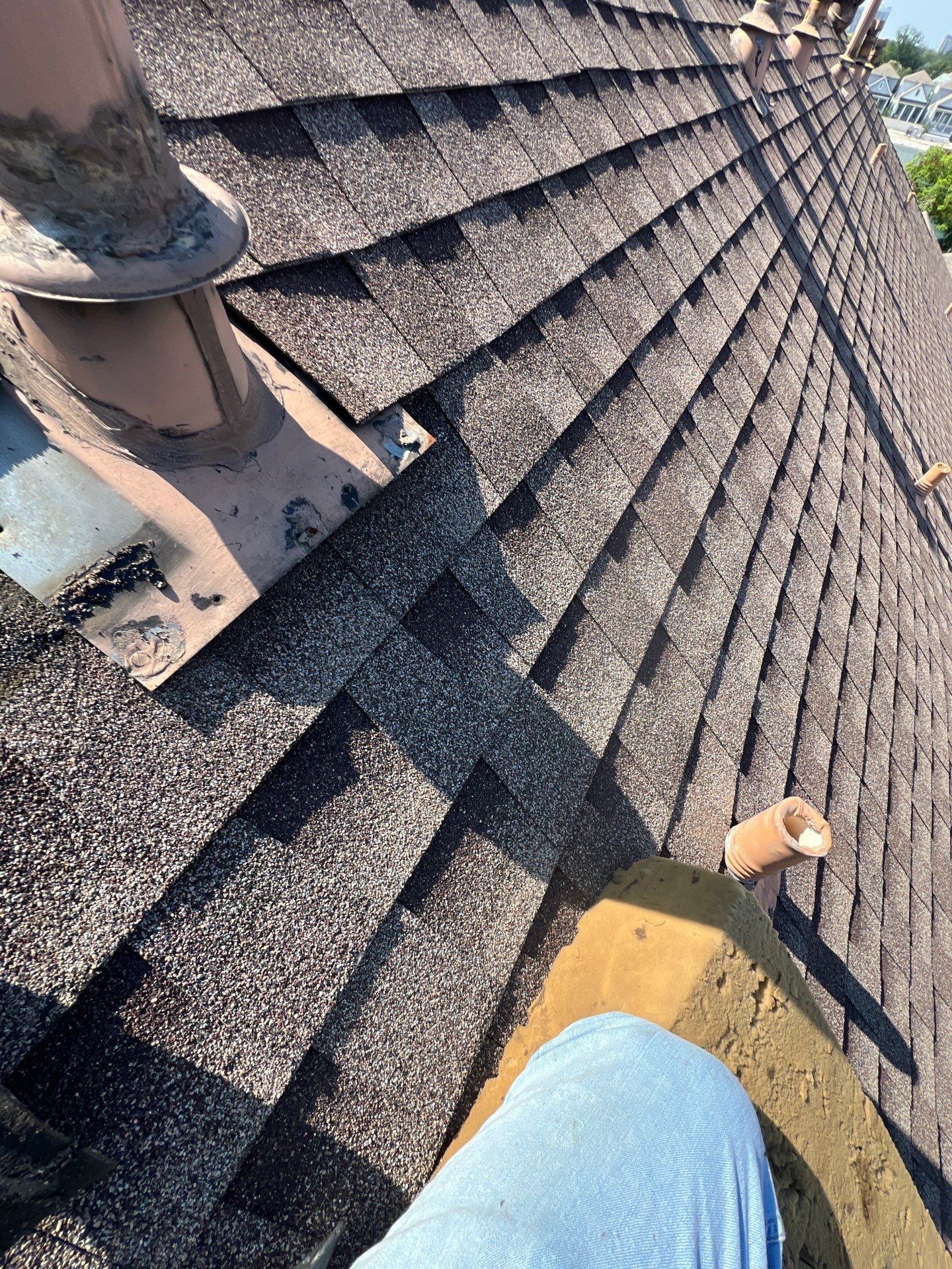 Hail Damage using Owen's Corning Duration (Lifetime) Shingles by Roof Repair Company