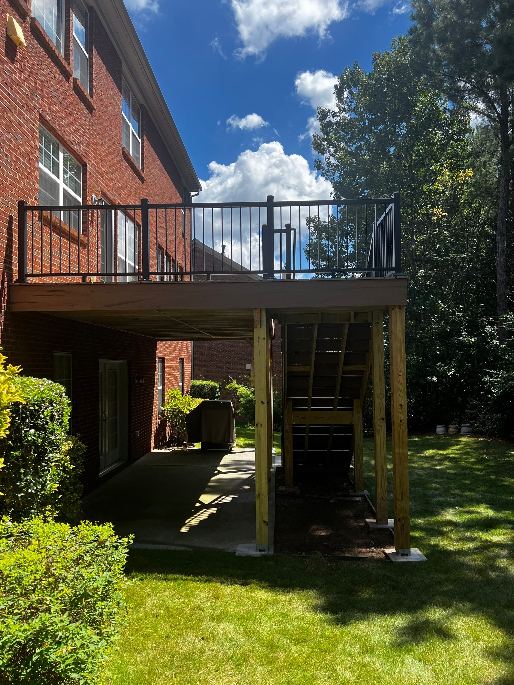 Elevated TimberTech Composite Deck Installation in Cumming by Swift Home Renovations