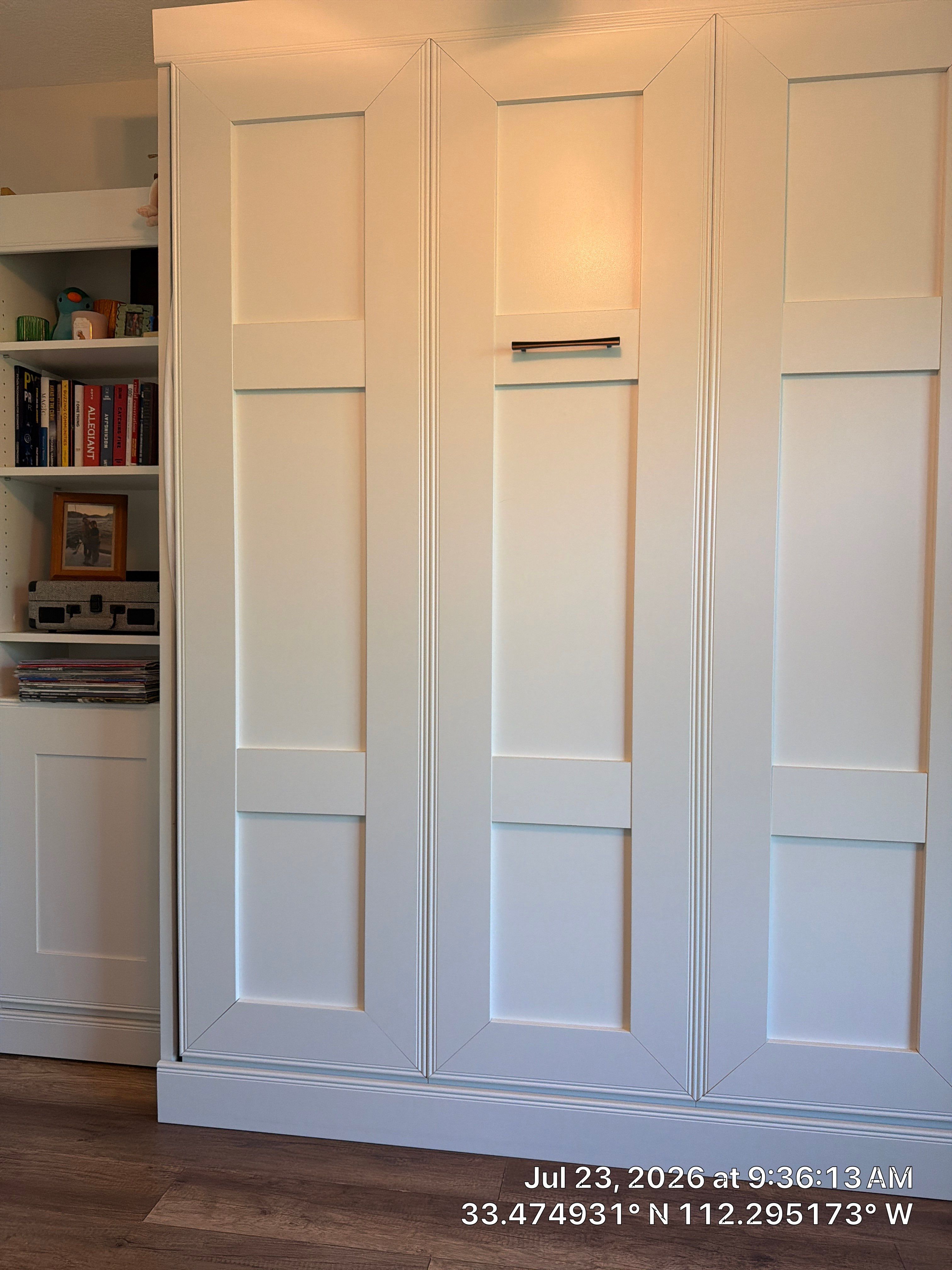 Custom Murphy Bed and Integrated Home Office Workspace in Avondale by CompanyCam Sales Demo