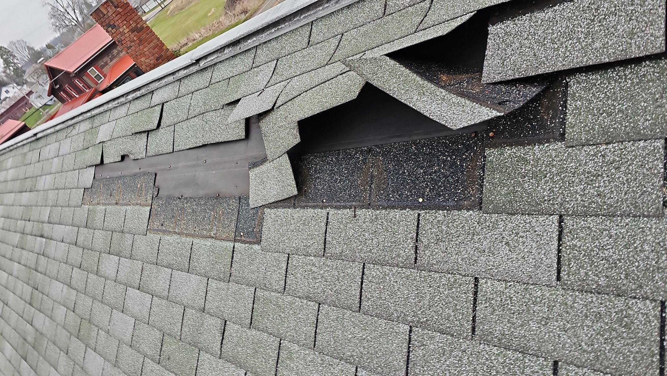 ATLAS PINNACLE COLOR: COASTAL GRANITE DRIP EDGE: BLACK by Eagle Eye Roofing