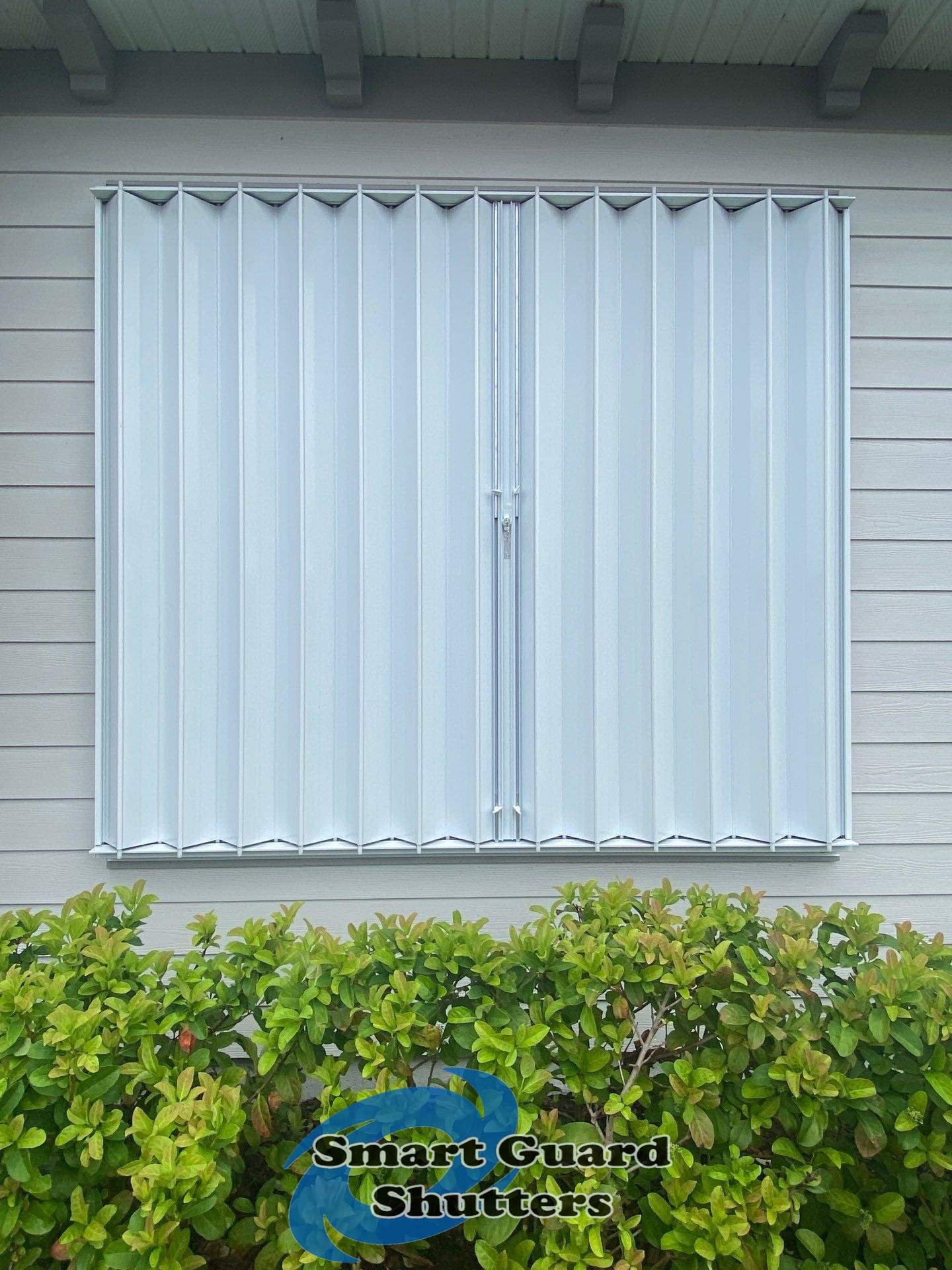 Hurrican Protection in Whtie by Smart Guard Shutters