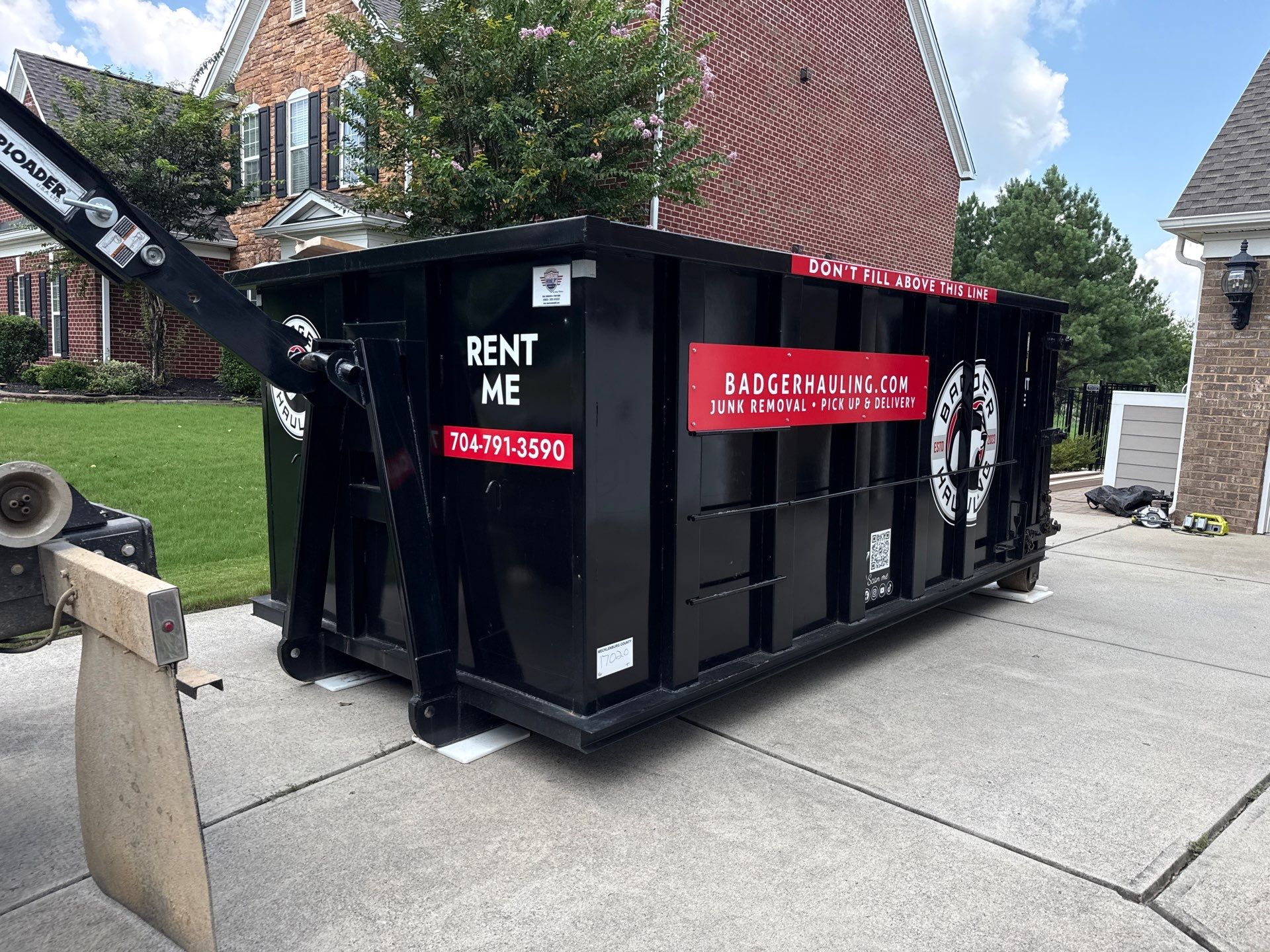 Project in Waxhaw by Badger Hauling