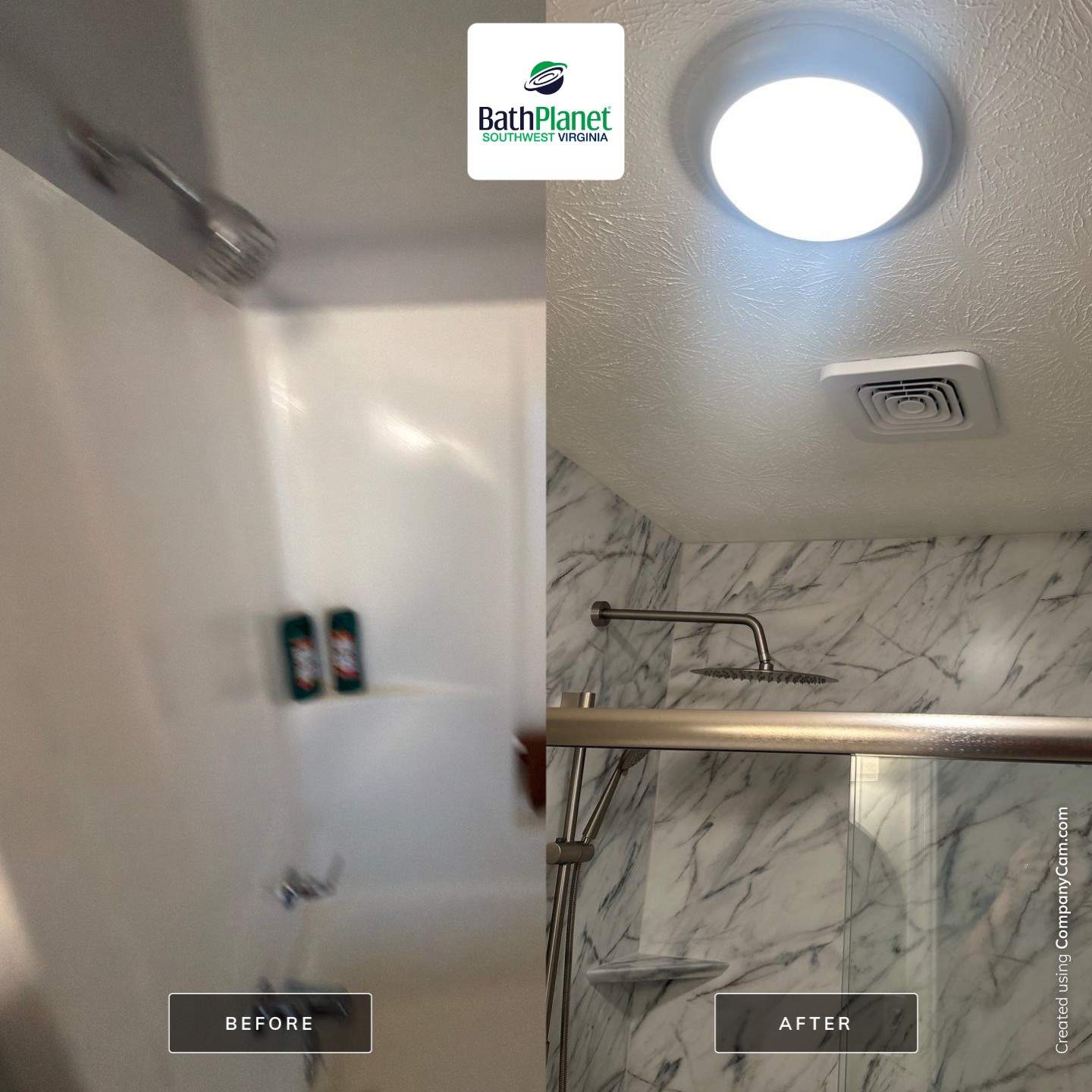 Tub to Shower Remodel by BathPlanet SW Virginia