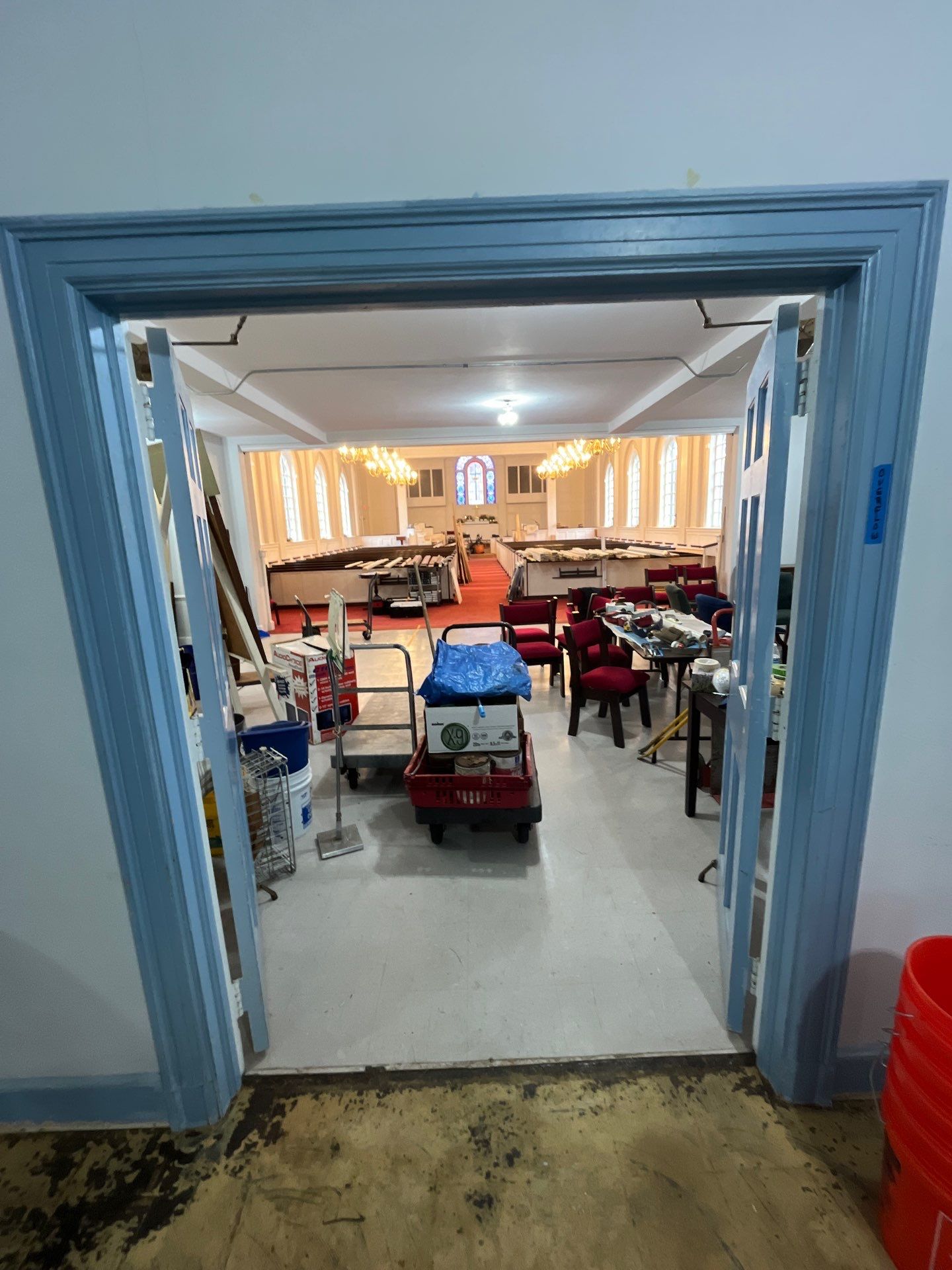 Full interior of church by AKK Painting LLC