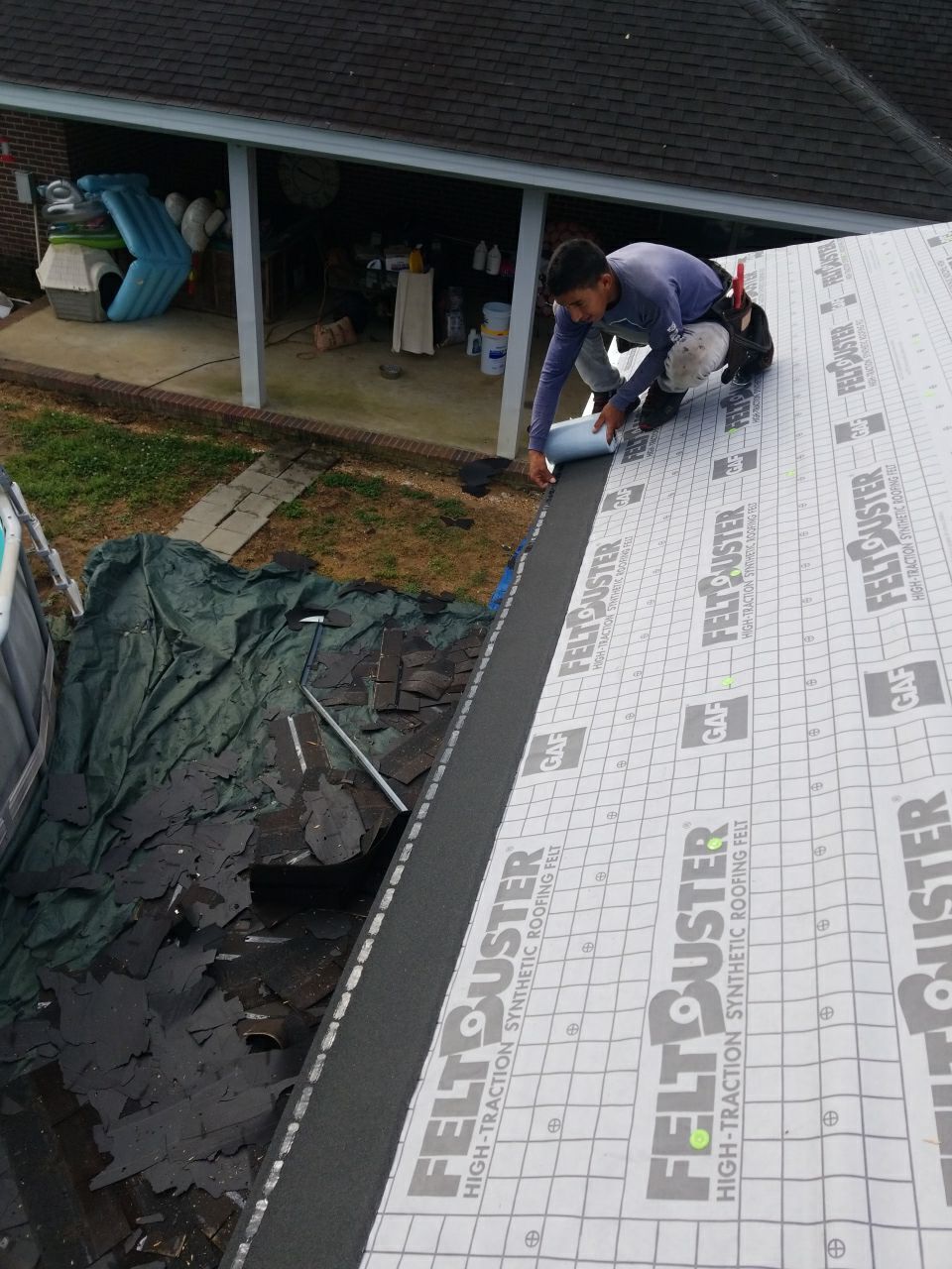 Residential Roofing Installation using Roof repair by American Roofing & Construction LLC